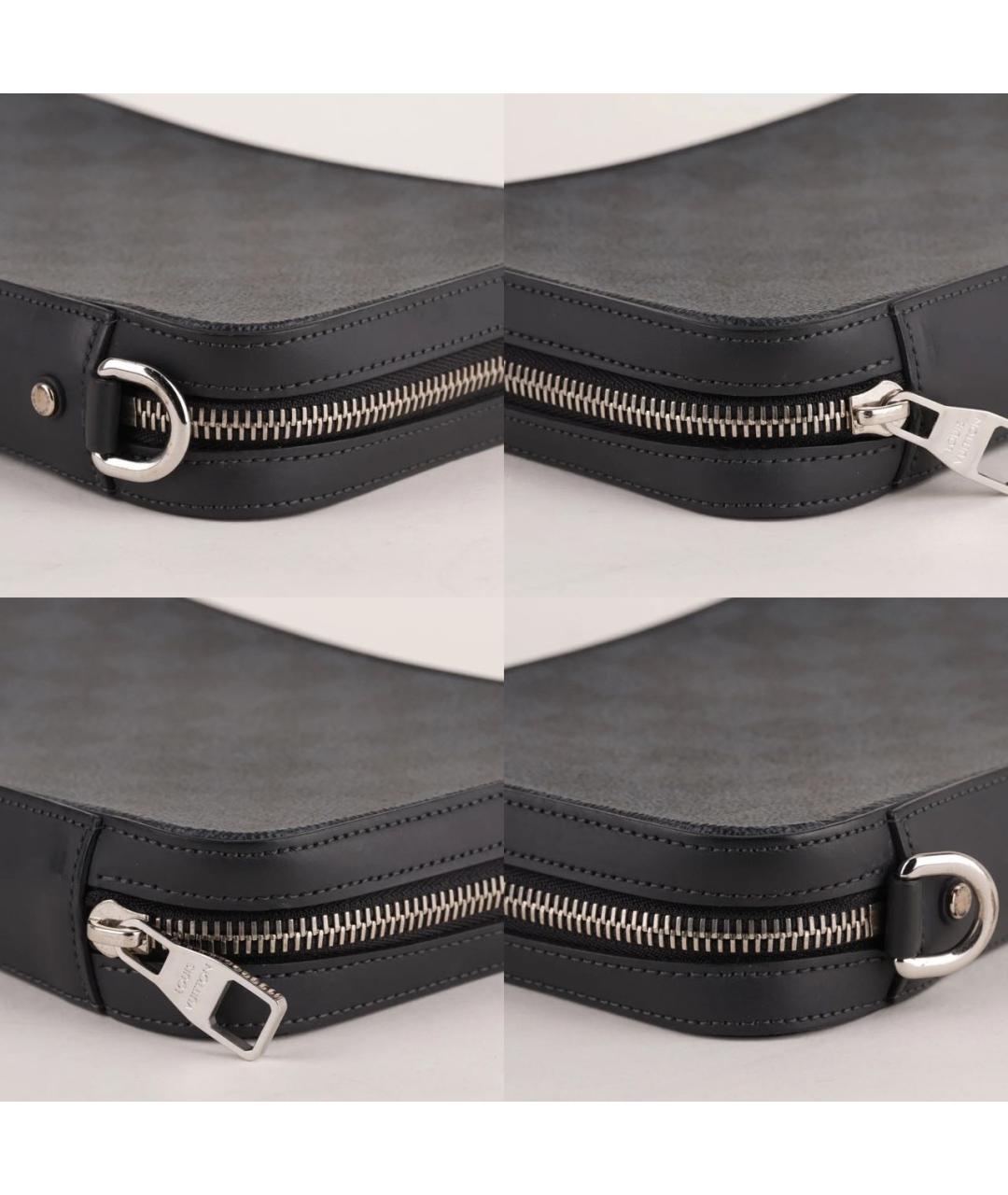 LOUIS VUITTON Черная барсетка, фото 8