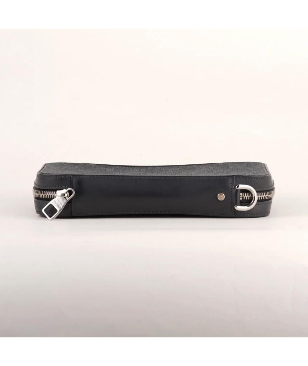 LOUIS VUITTON Черная барсетка, фото 5