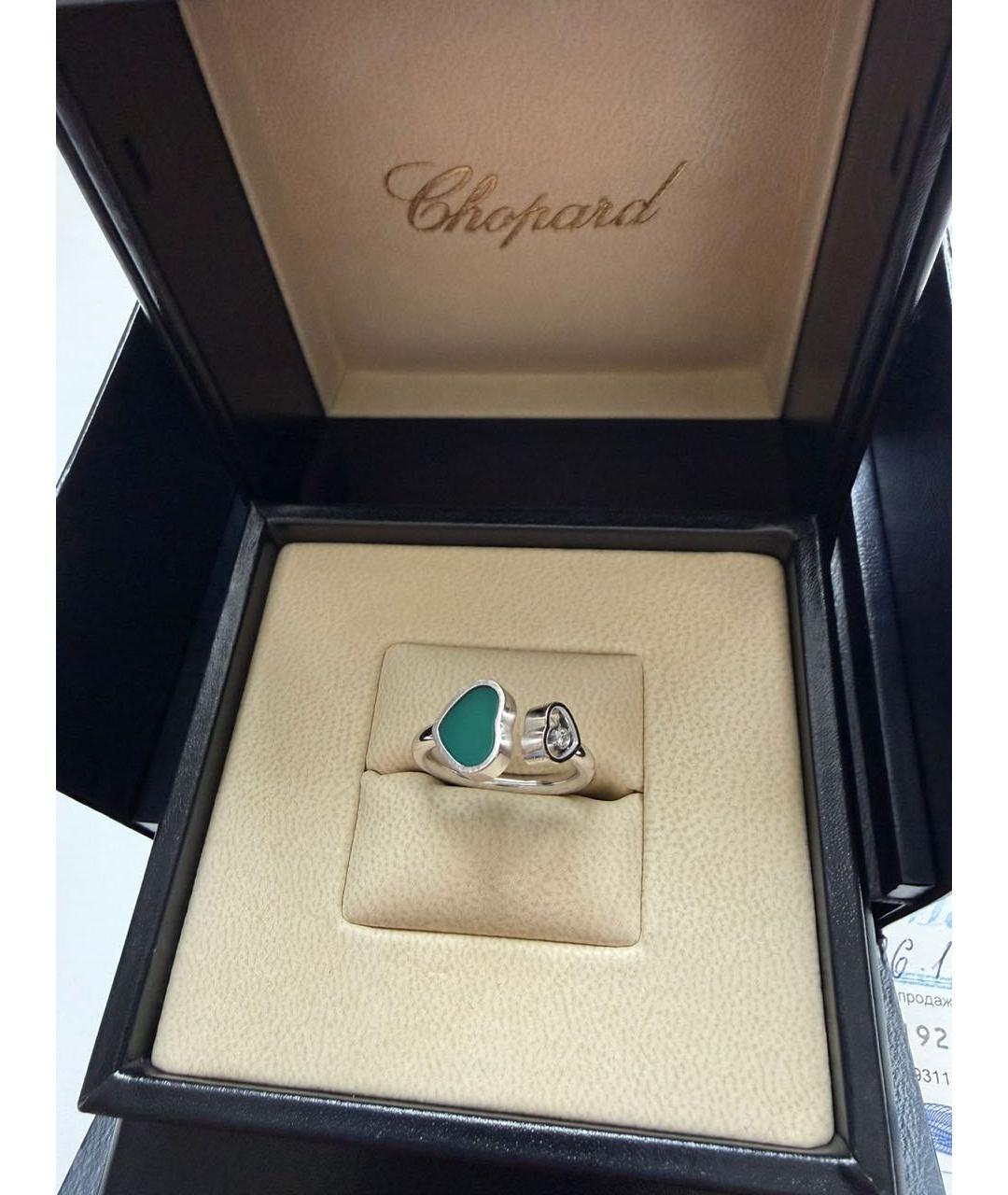 CHOPARD Зеленые кольцо из белого золота, фото 4