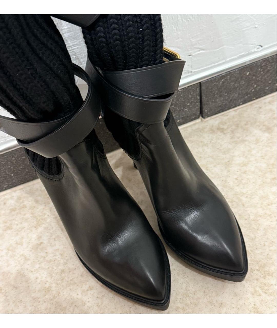 GUCCI Черные текстильные ботильоны, фото 2