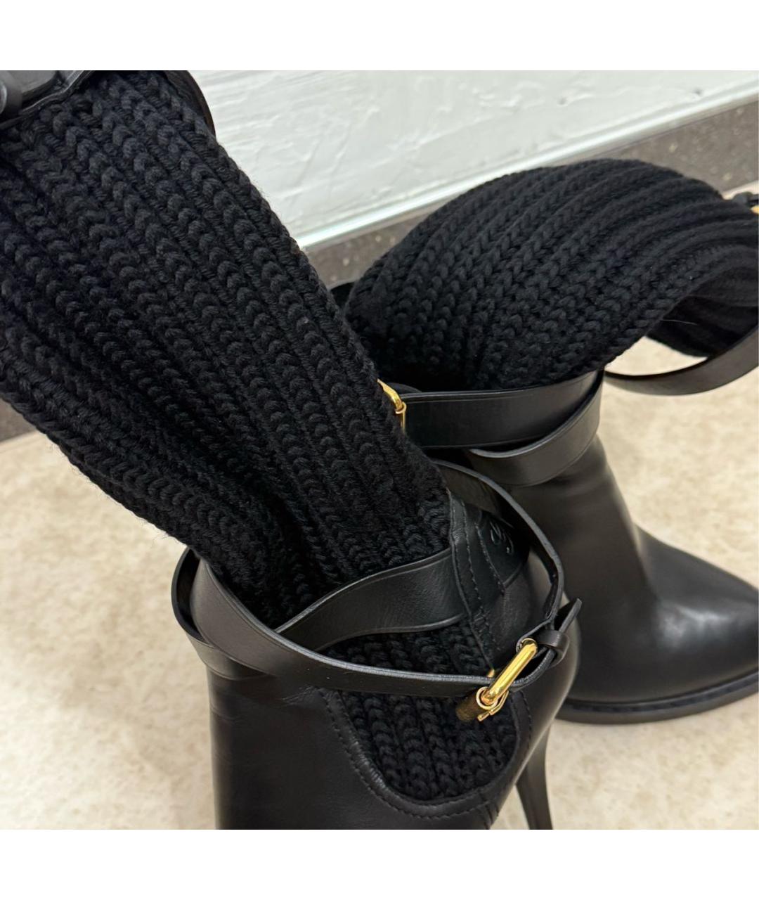GUCCI Черные текстильные ботильоны, фото 5