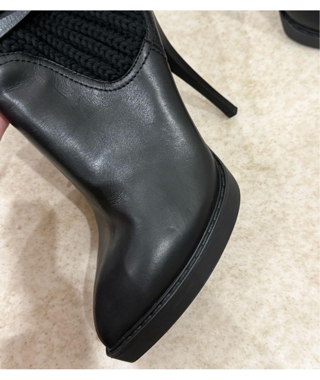 GUCCI Черные текстильные ботильоны, фото 3