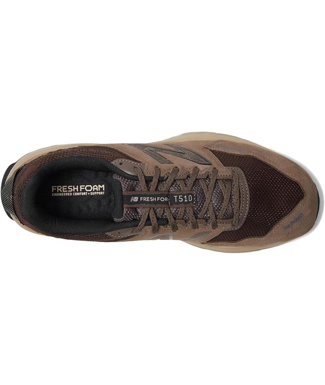 NEW BALANCE Коричневые текстильные низкие кроссовки / кеды, фото 3