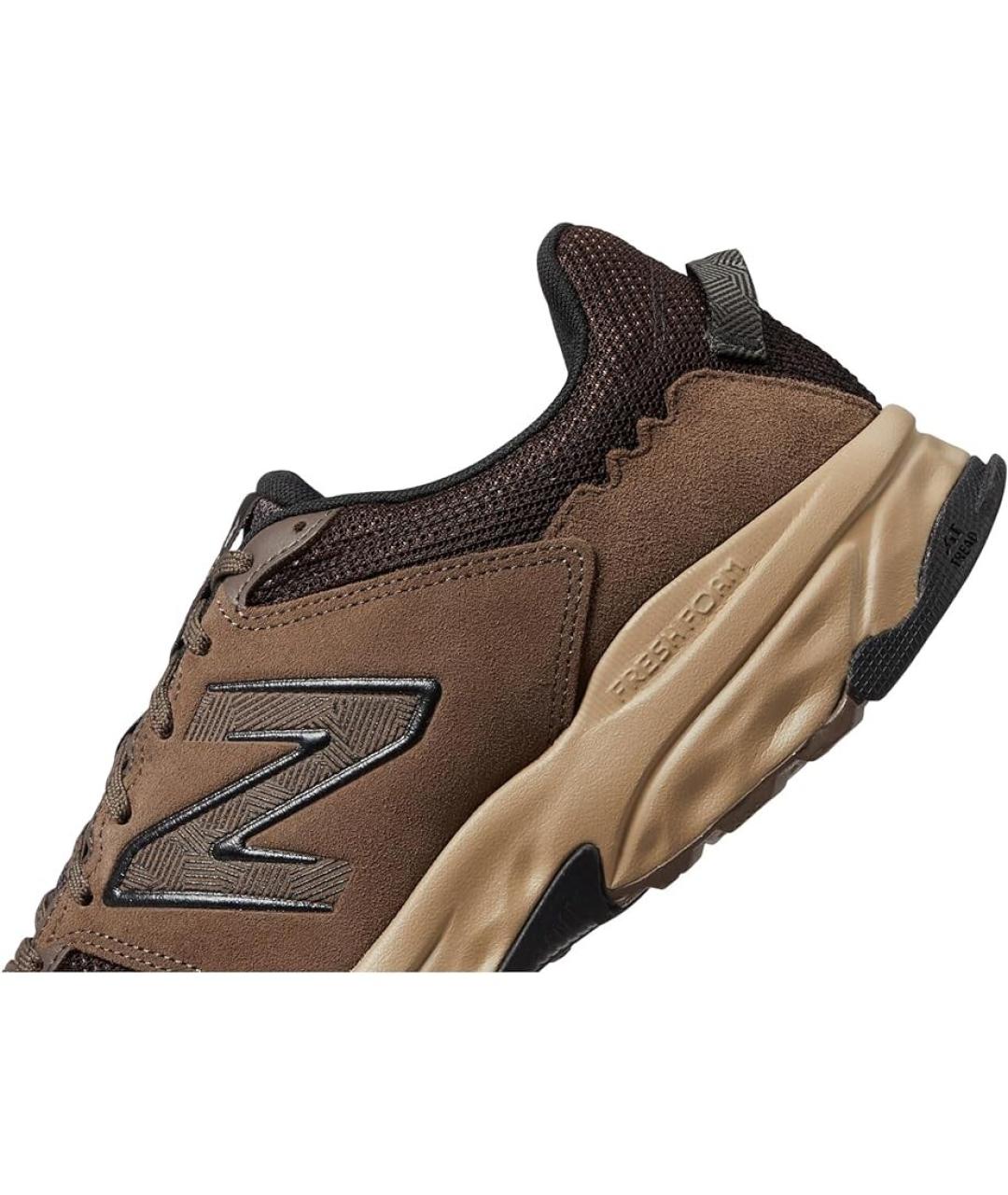 NEW BALANCE Коричневые текстильные низкие кроссовки / кеды, фото 4