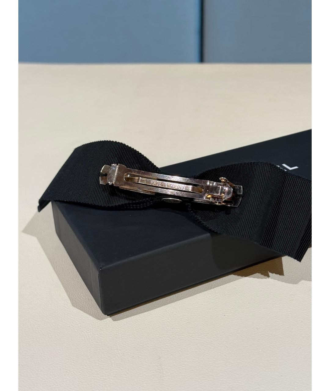 CHANEL Черная заколка, фото 3