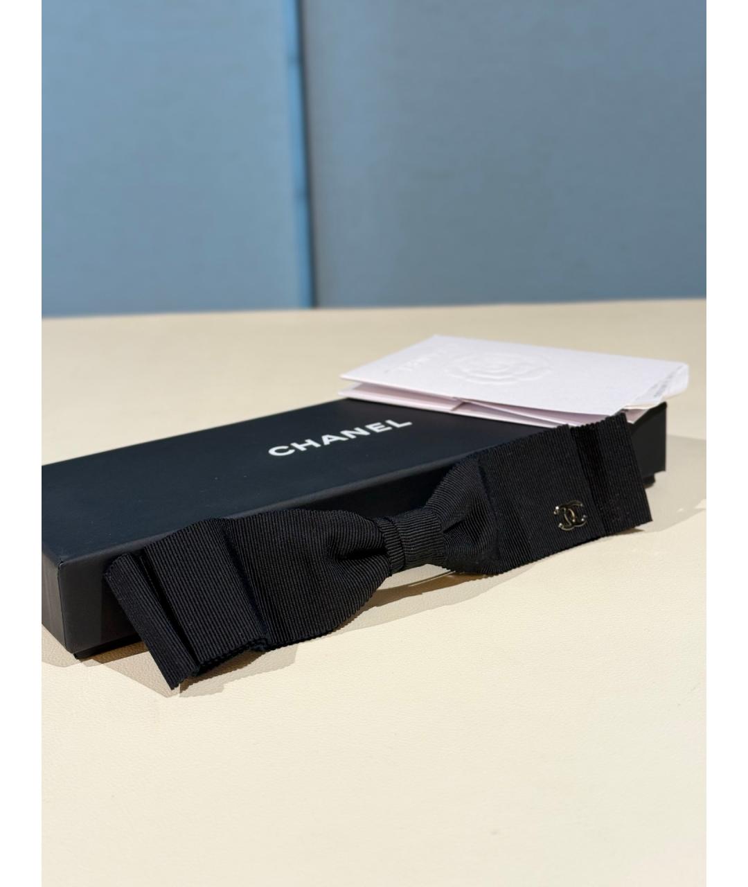 CHANEL Черная заколка, фото 2