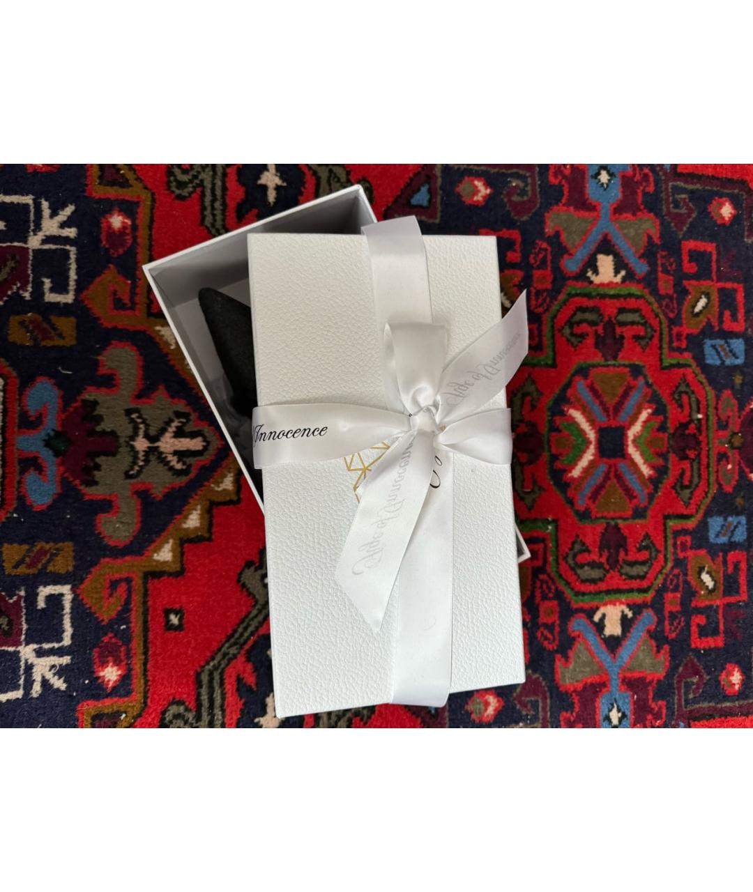 Age Of Innocence Серые текстильные лодочки на низком каблуке, фото 6