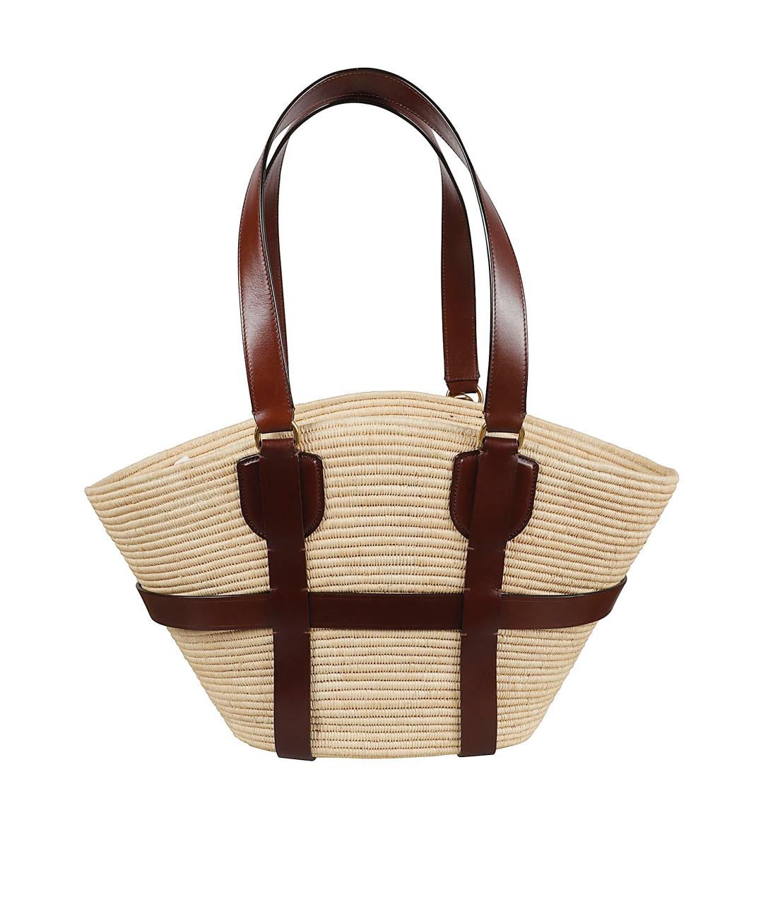 CHLOE Бежевая пелетеная сумка тоут, фото 2