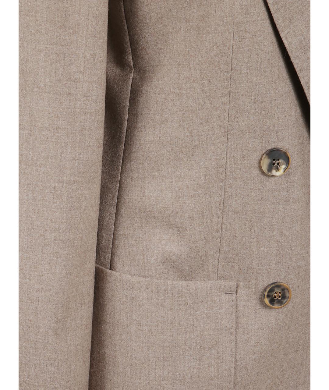 MAX MARA Бежевый кашемировый жакет/пиджак, фото 2