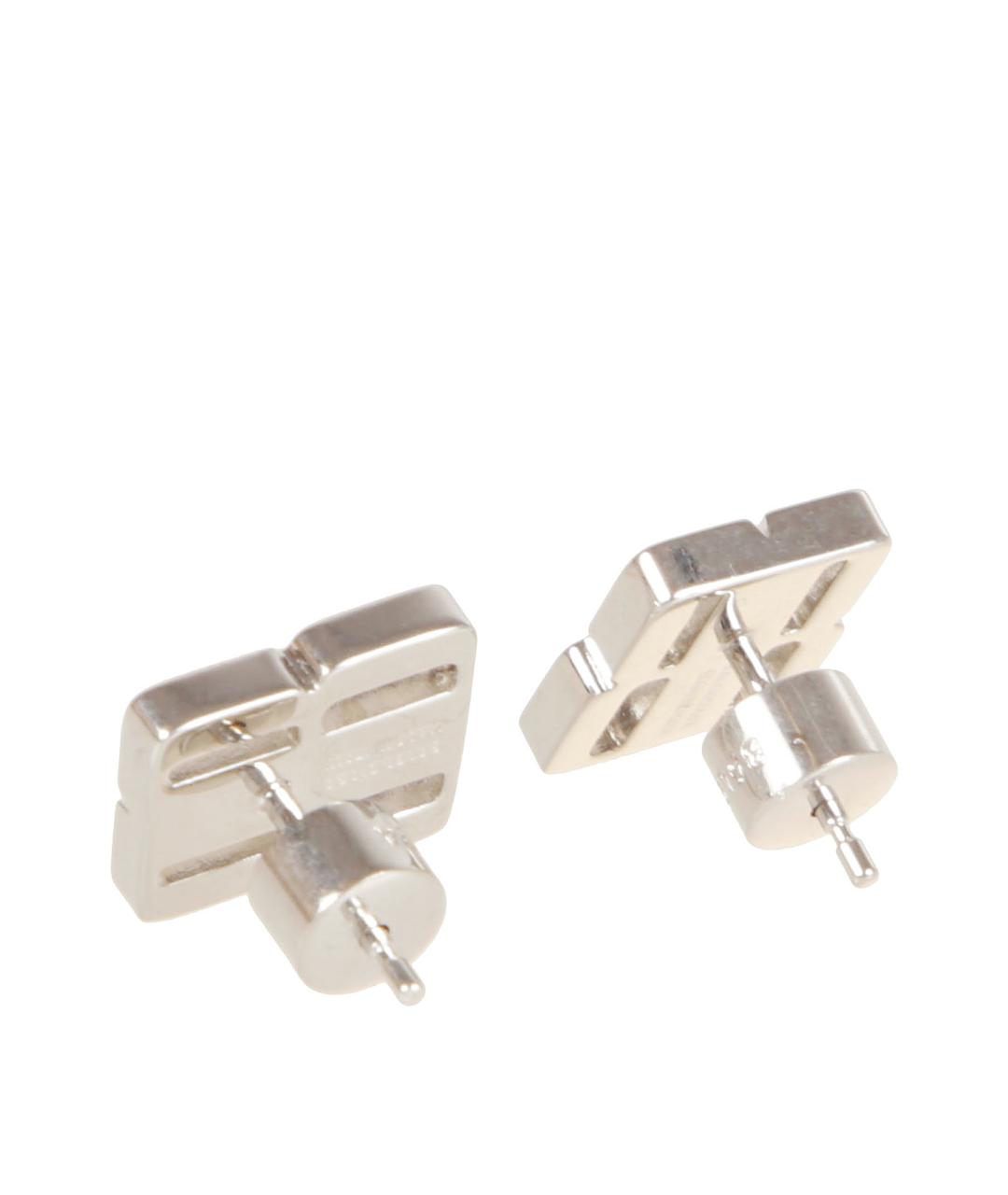 BALENCIAGA Серебряные металлические серьги, фото 2