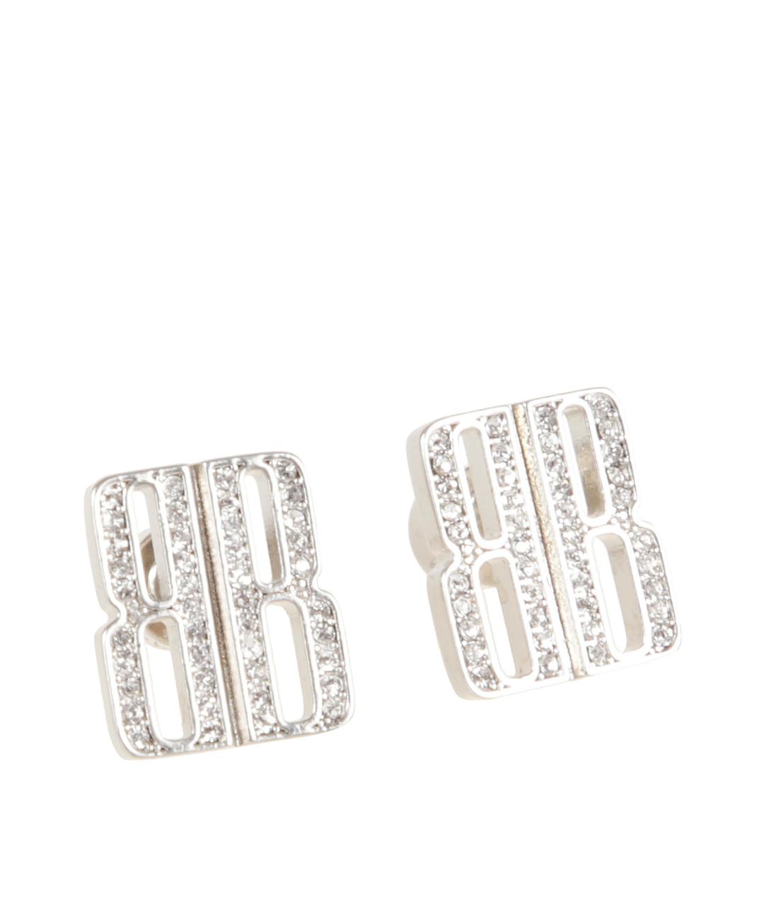 BALENCIAGA Серебряные металлические серьги, фото 1