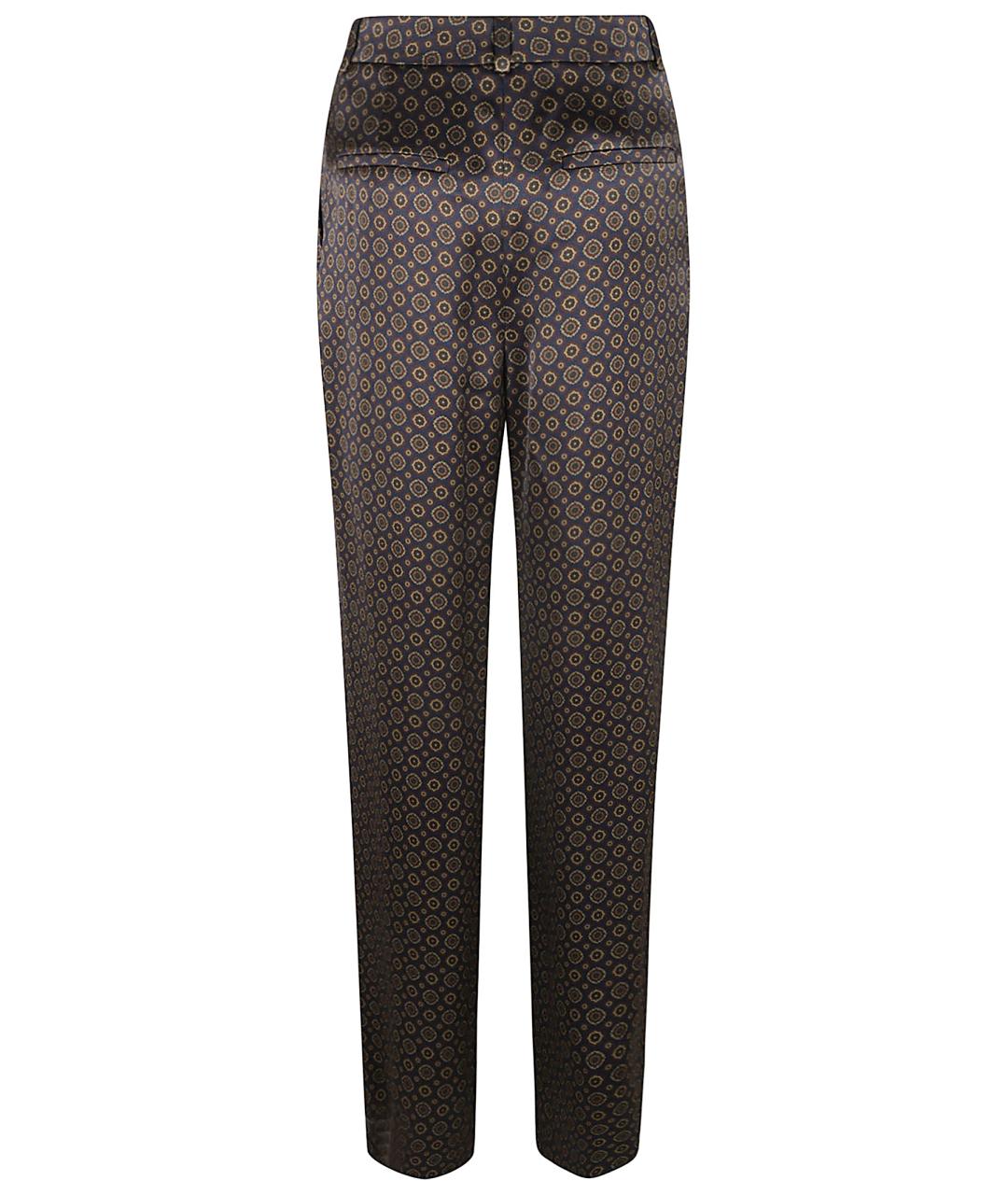 SAINT LAURENT Мульти вискозные прямые брюки, фото 3