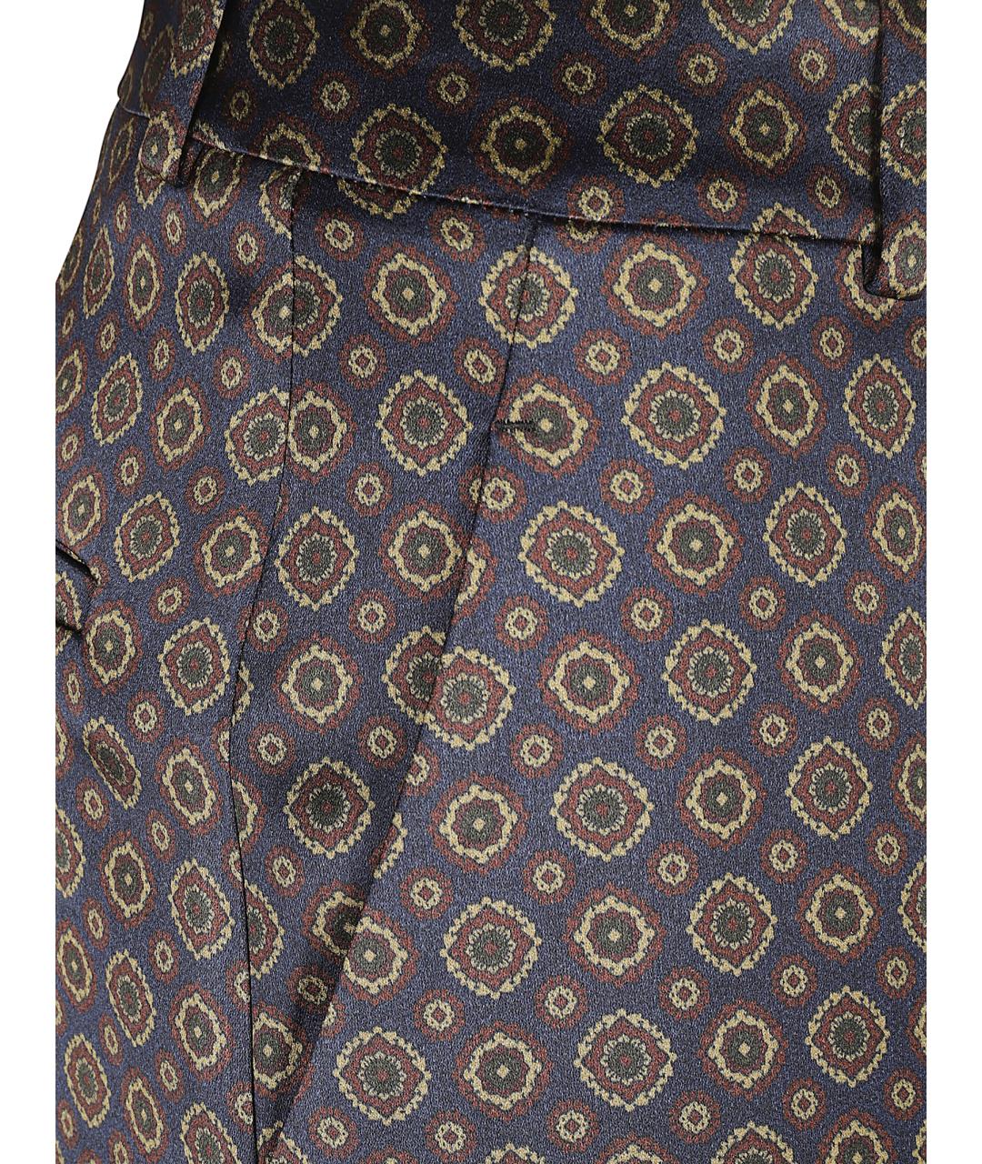 SAINT LAURENT Мульти вискозные прямые брюки, фото 2