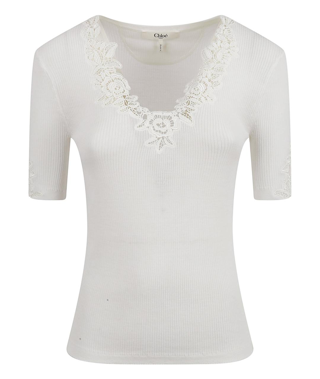 CHLOE Белая майка, фото 1