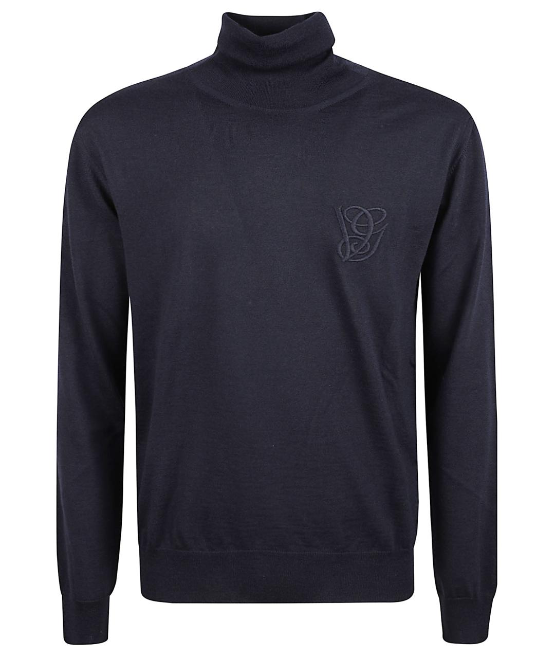 VALENTINO Синяя шерстяная водолазка, фото 1