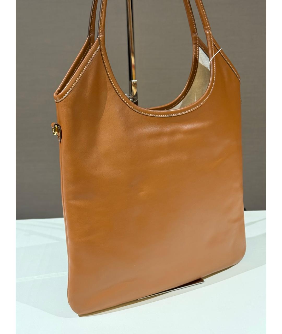 MIU MIU Коричневая кожаная сумка тоут, фото 5