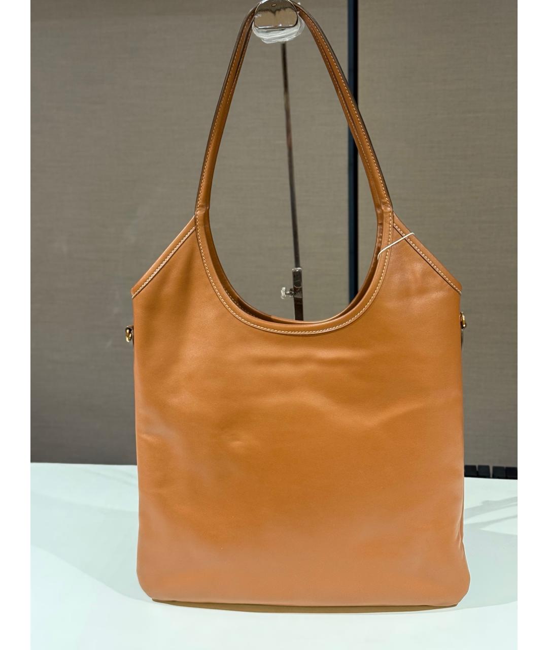 MIU MIU Коричневая кожаная сумка тоут, фото 4