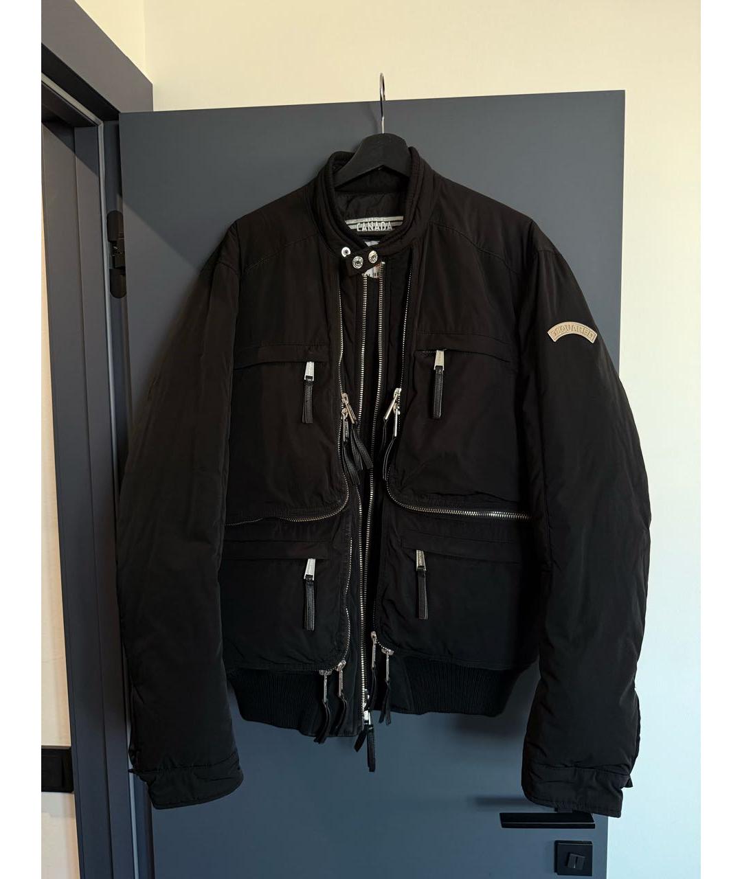 DSQUARED2 Черная полиэстеровая куртка, фото 2