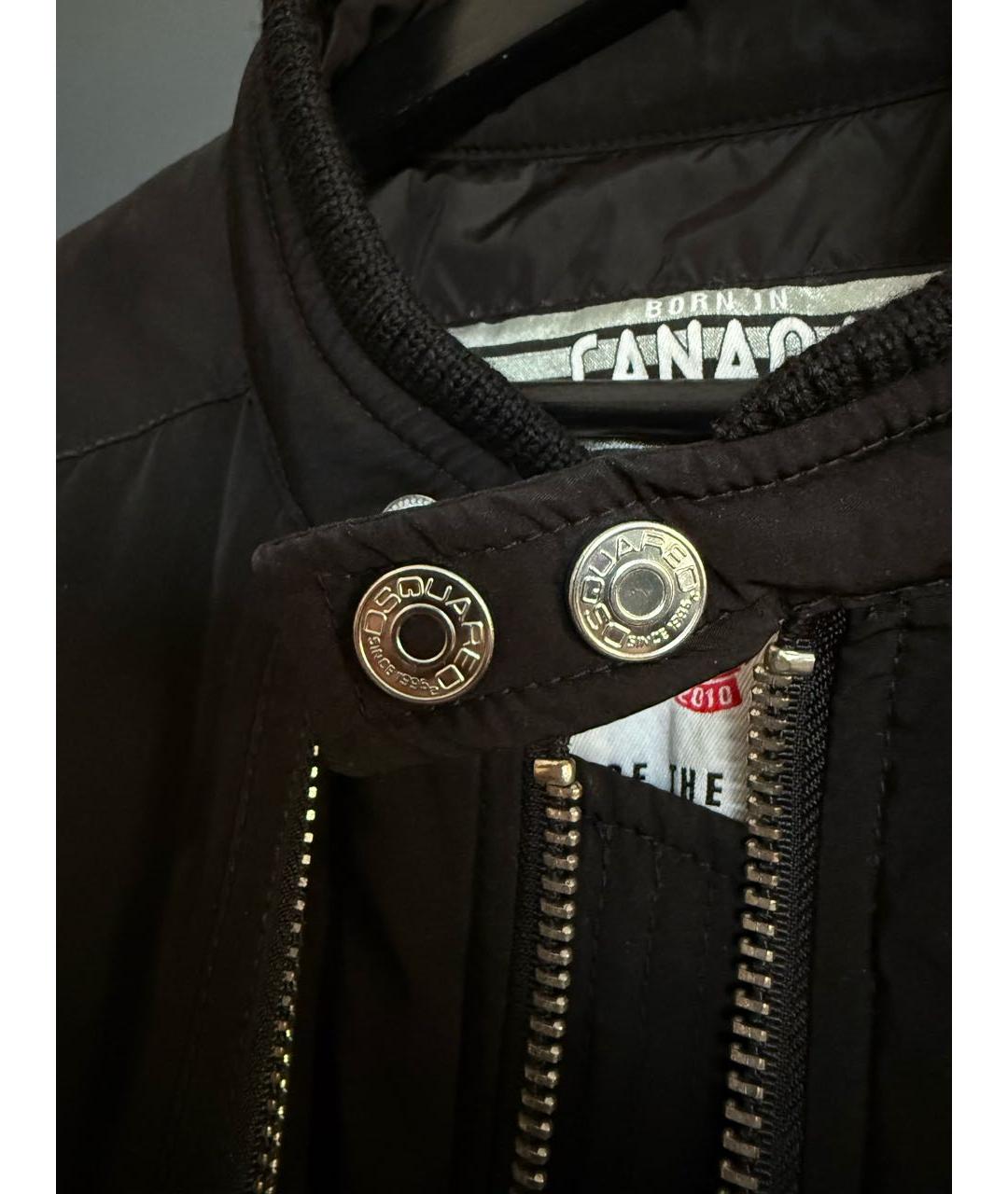 DSQUARED2 Черная полиэстеровая куртка, фото 4