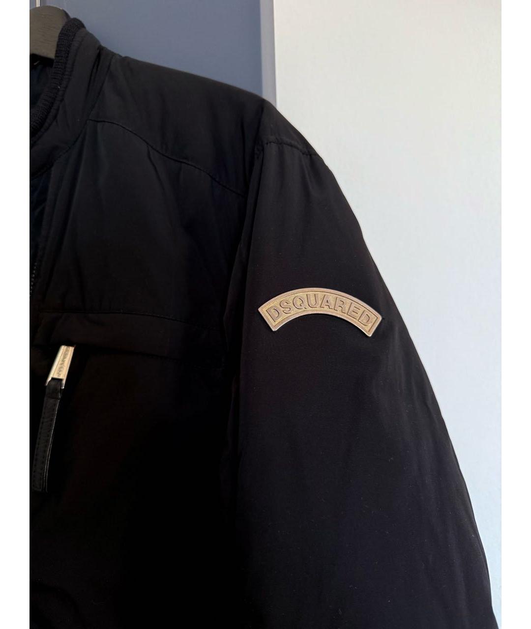 DSQUARED2 Черная полиэстеровая куртка, фото 3
