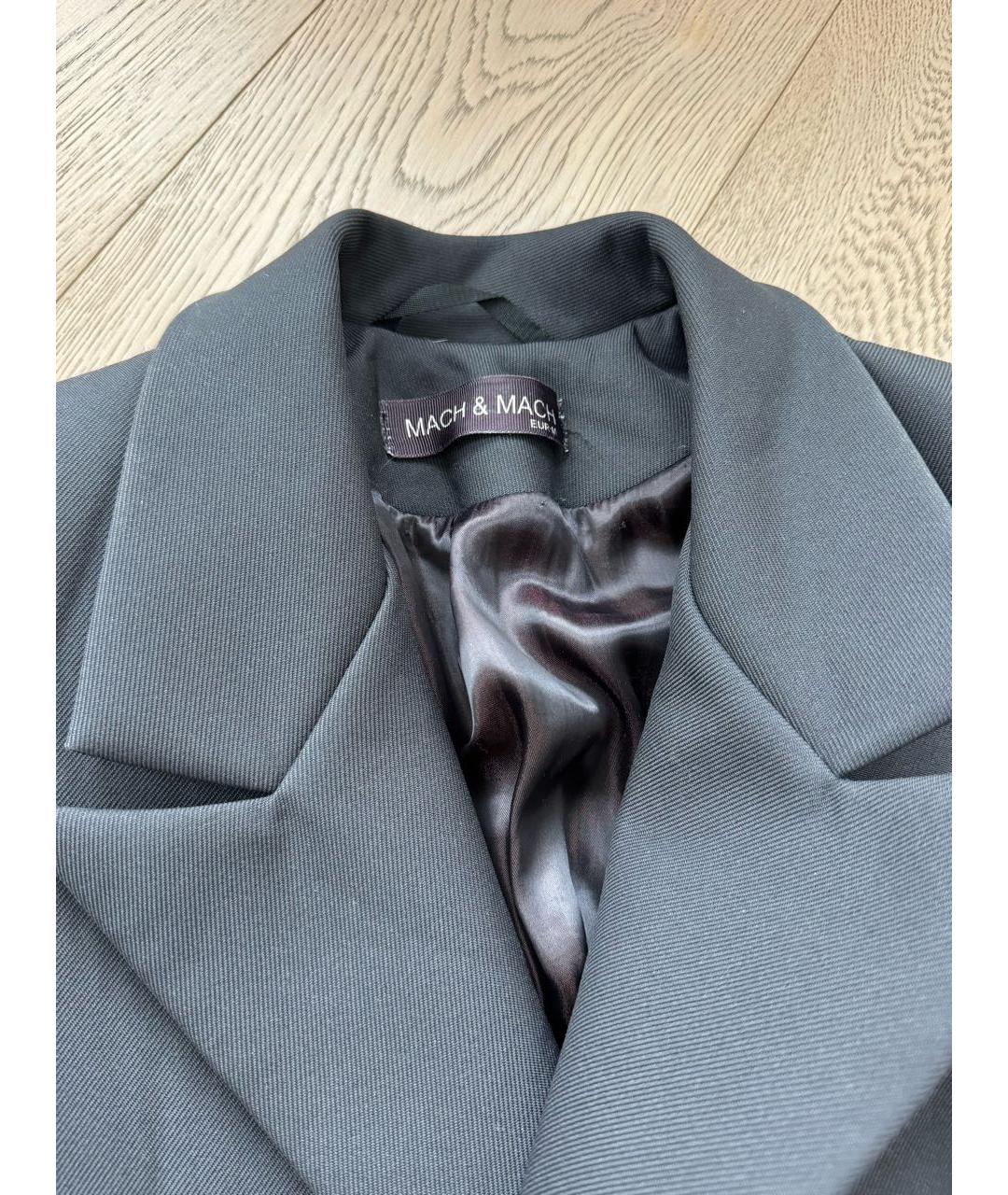 MACH&MACH Черное пальто, фото 3