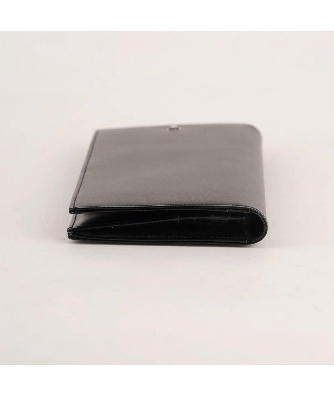 MONTBLANC Черный кожаный кошелек, фото 5