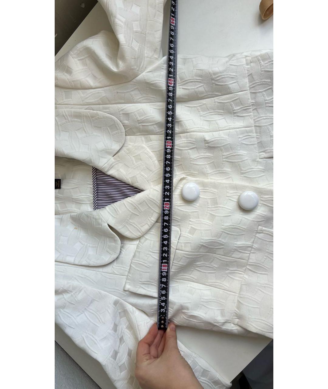 LOUIS VUITTON Белый хлопковый жакет/пиджак, фото 6