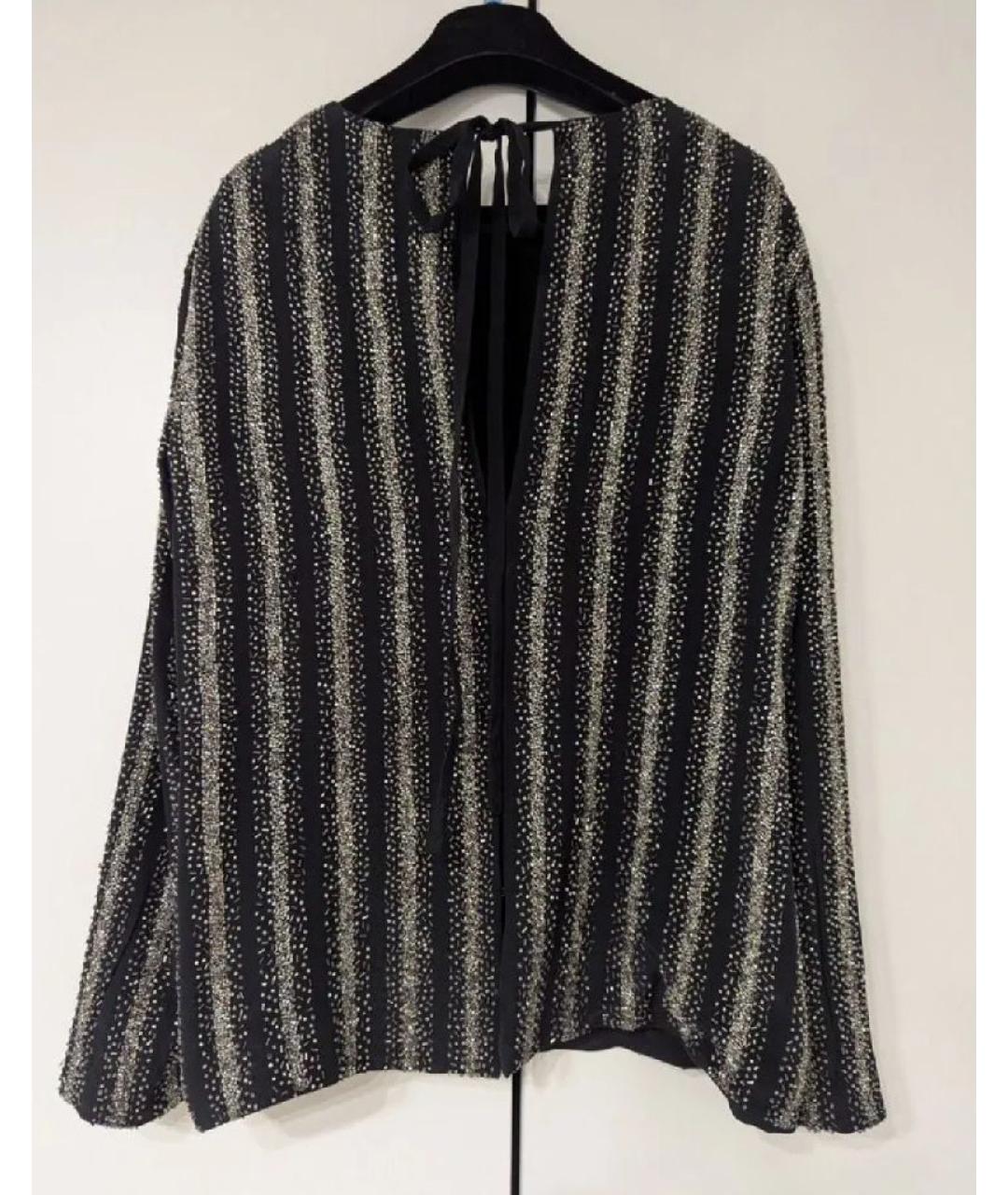 DRIES VAN NOTEN Серебрянный шелковый костюм с брюками, фото 4