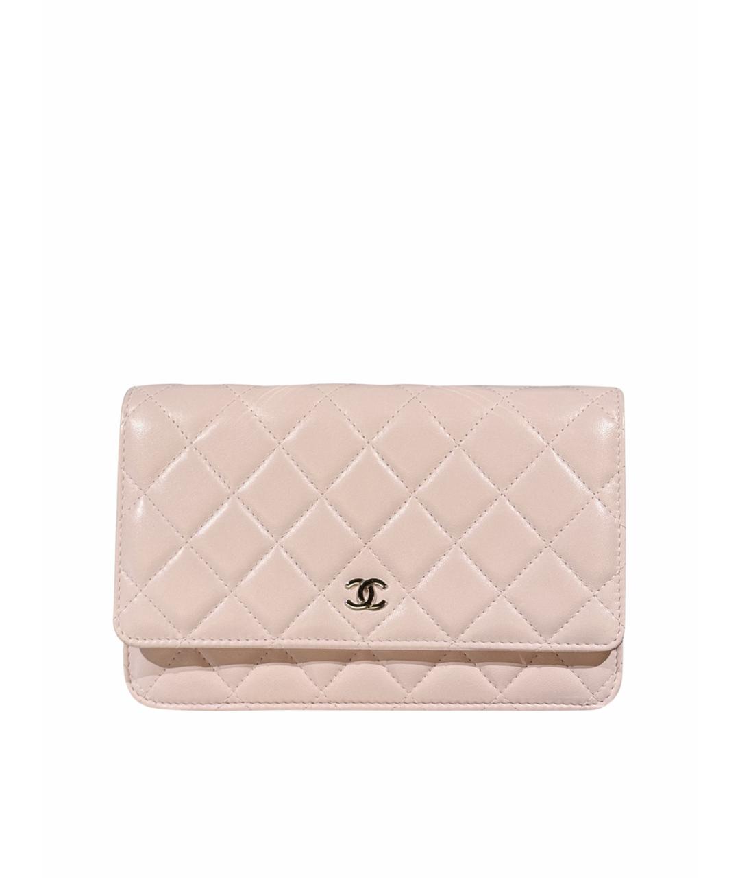 CHANEL Розовая кожаная сумка через плечо, фото 1