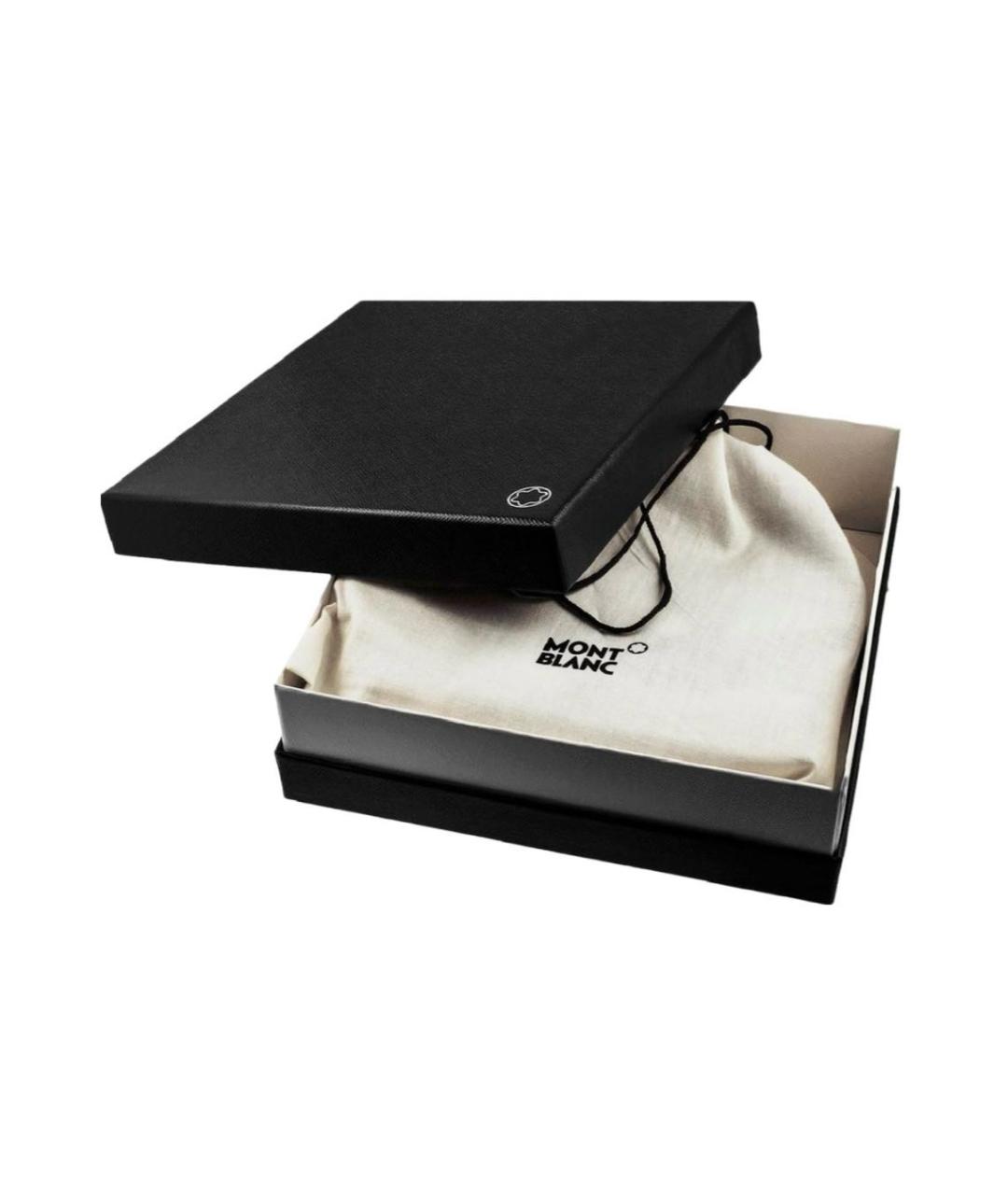 MONTBLANC Черный кожаный ремень, фото 6