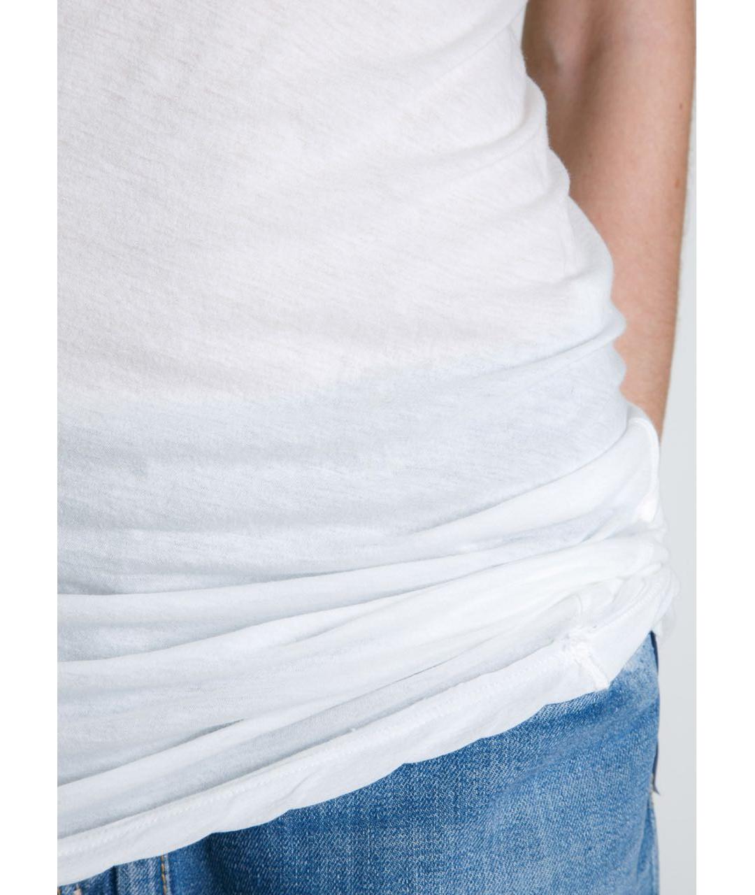 RICK OWENS DRKSHDW Белая хлопковая майка, фото 5