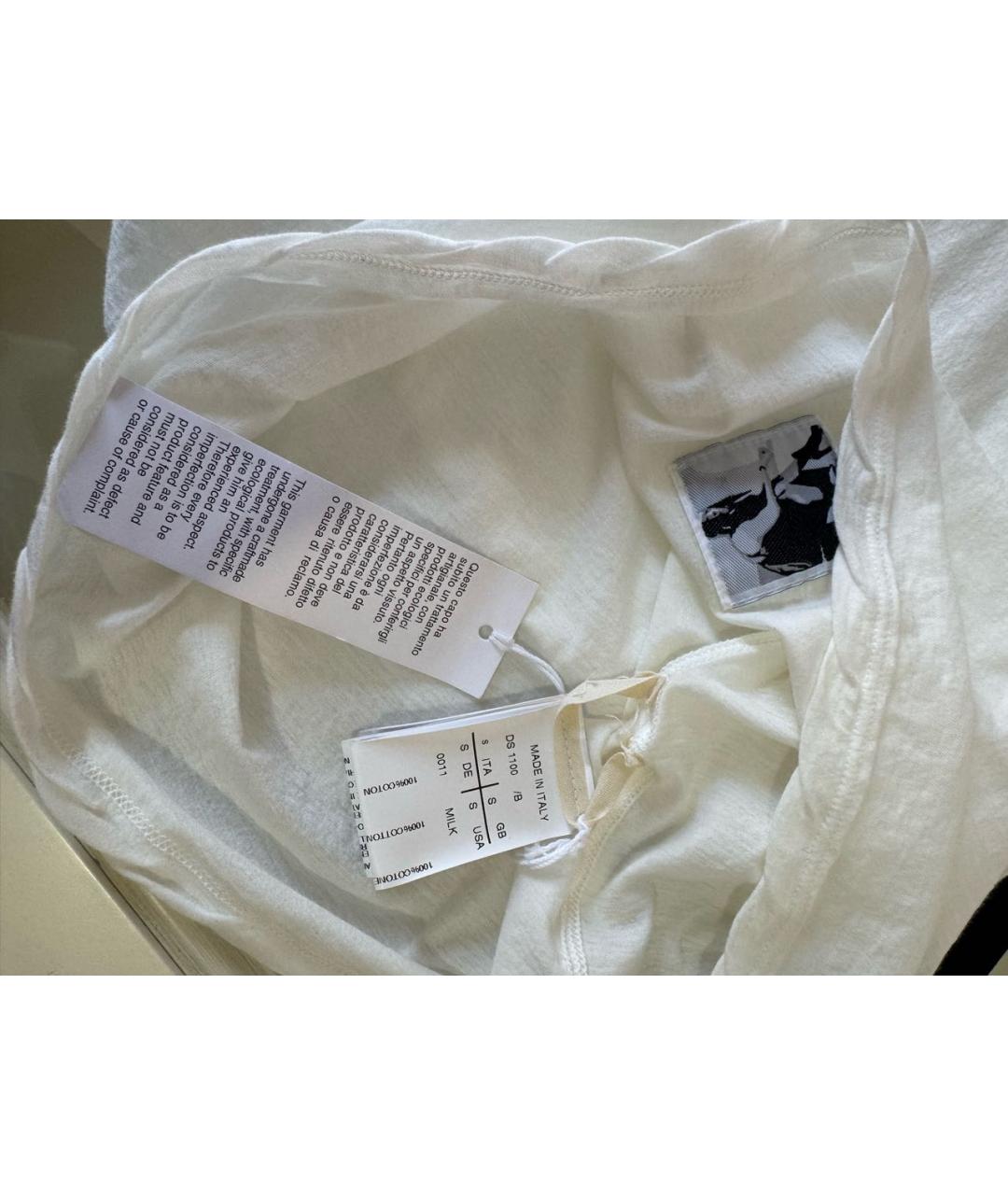 RICK OWENS DRKSHDW Белая хлопковая майка, фото 8