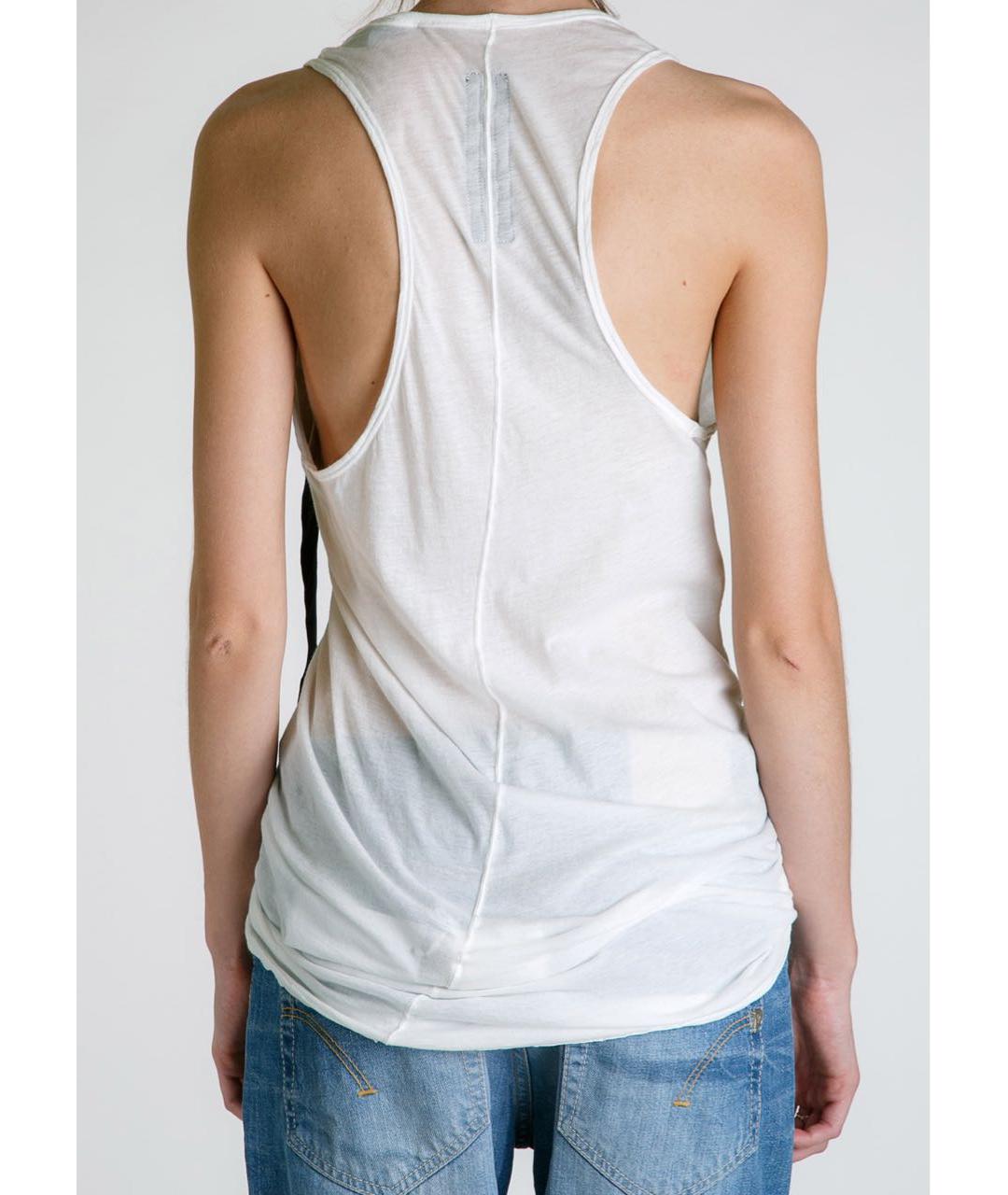 RICK OWENS DRKSHDW Белая хлопковая майка, фото 3