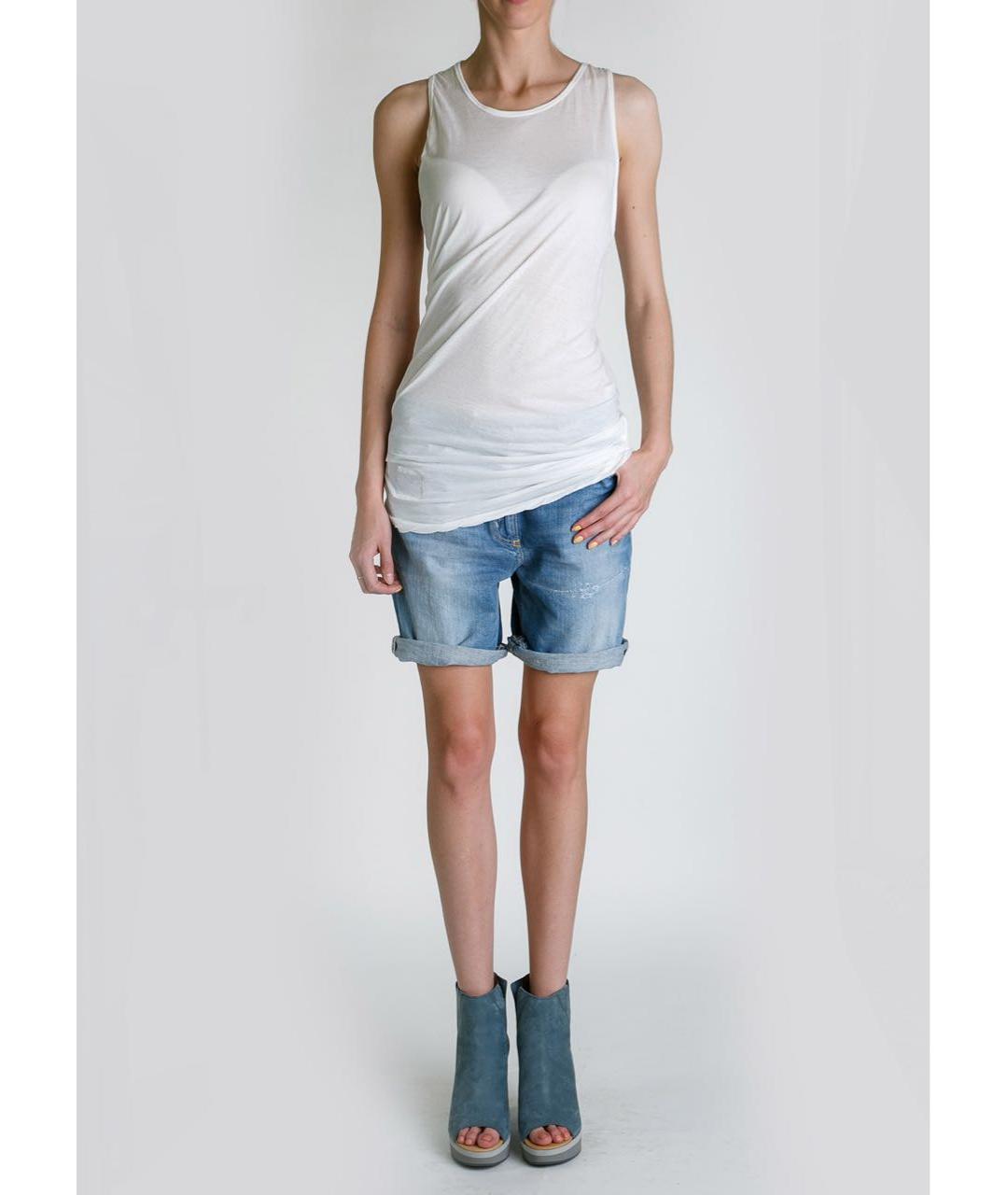 RICK OWENS DRKSHDW Белая хлопковая майка, фото 4