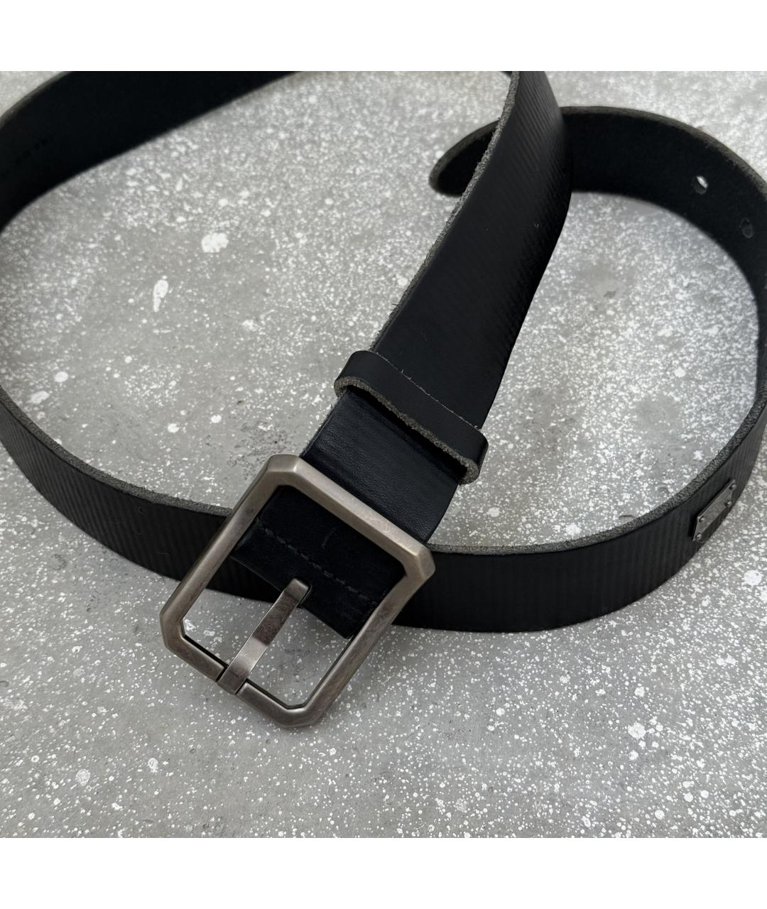 DOLCE&GABBANA Черный кожаный ремень, фото 7