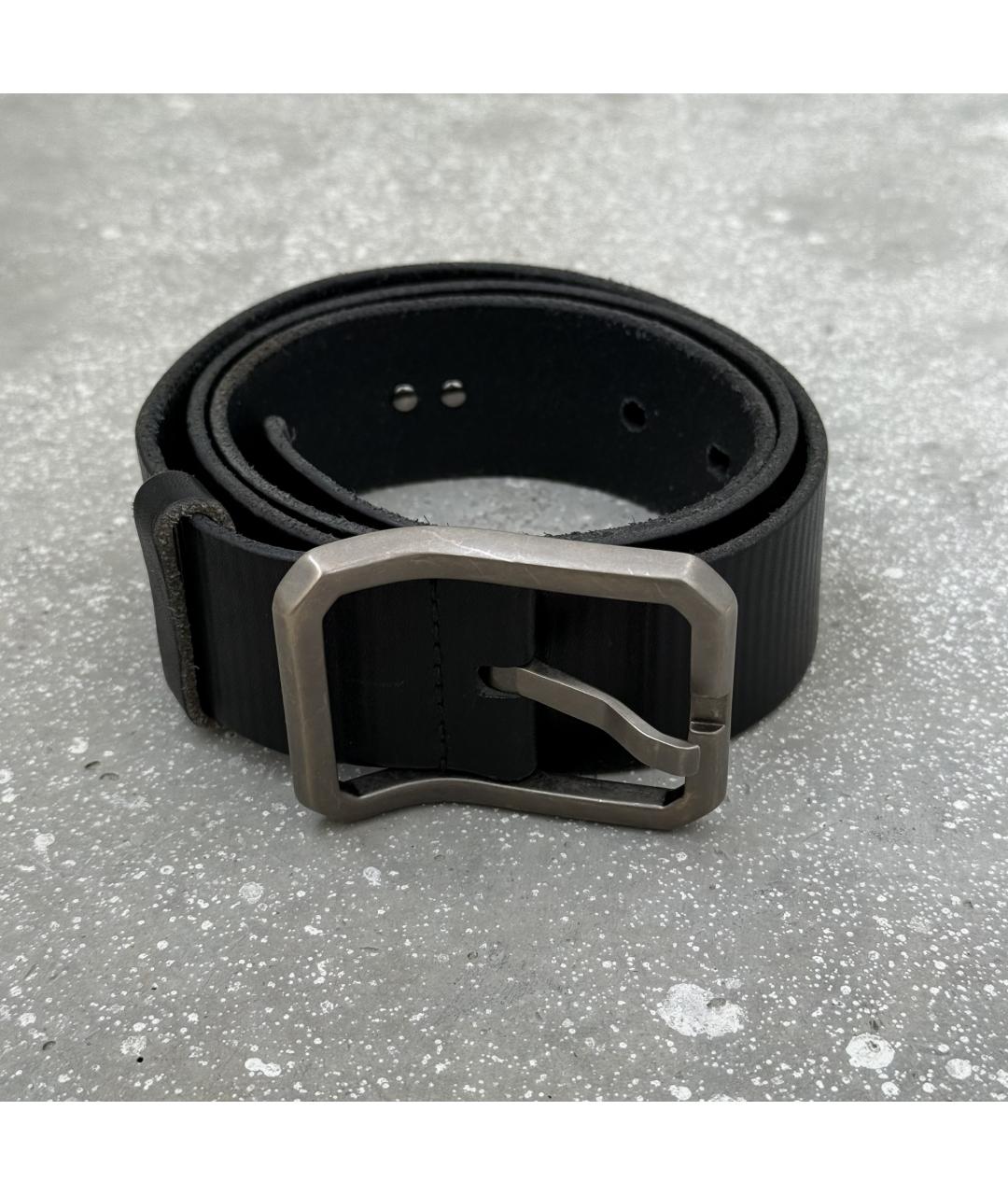 DOLCE&GABBANA Черный кожаный ремень, фото 8
