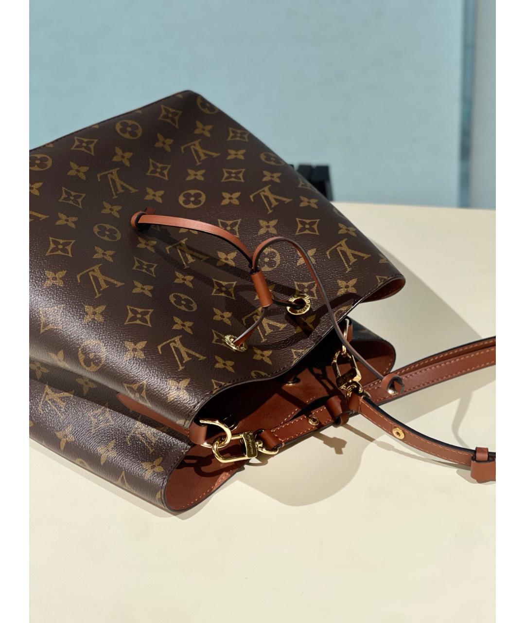 LOUIS VUITTON Коричневая сумка через плечо, фото 6
