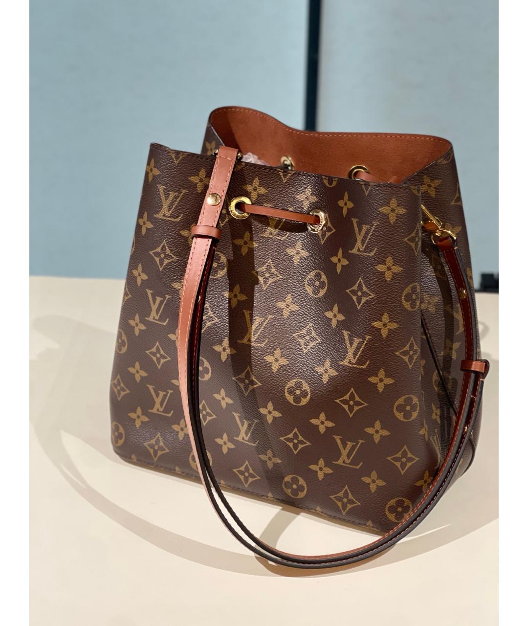 LOUIS VUITTON Коричневая сумка через плечо, фото 4