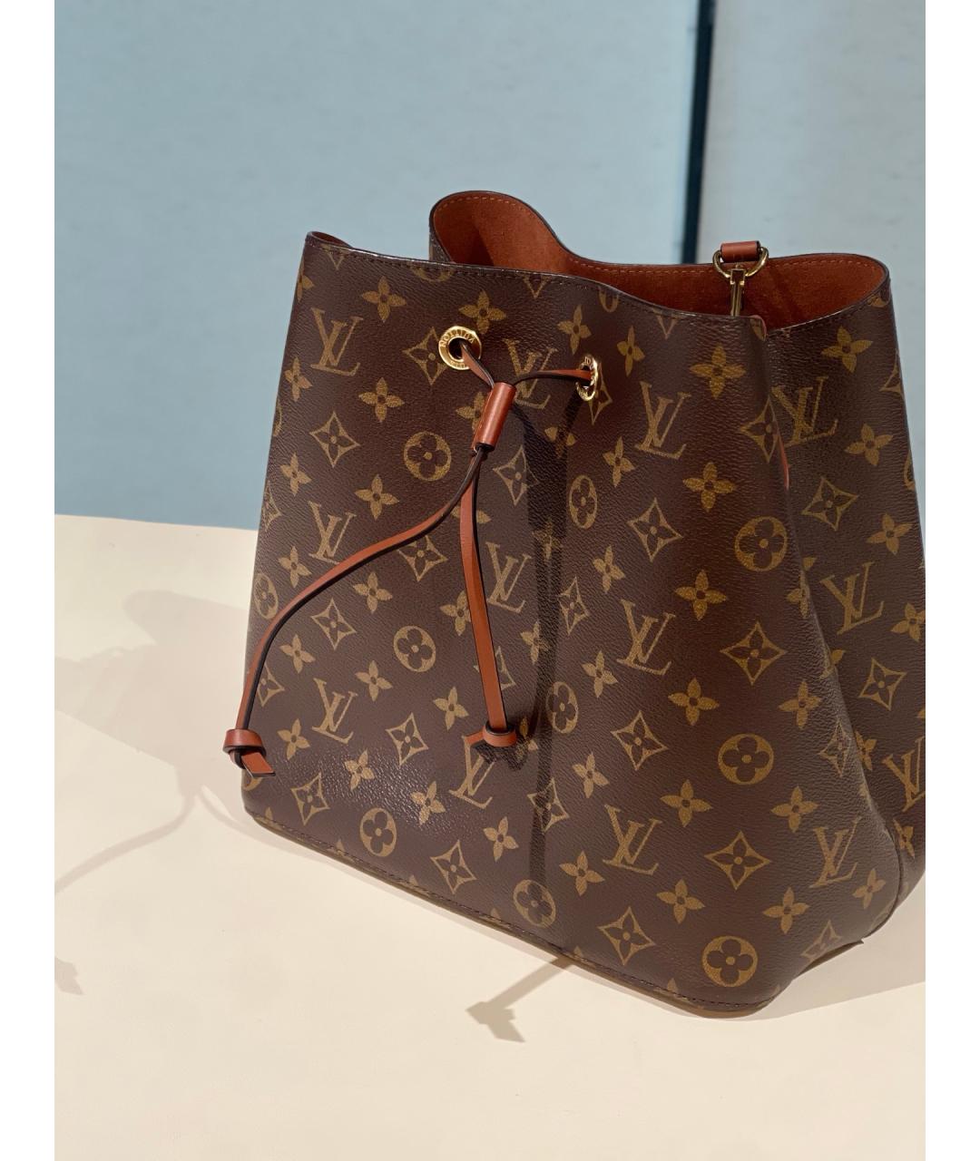 LOUIS VUITTON Коричневая сумка через плечо, фото 3