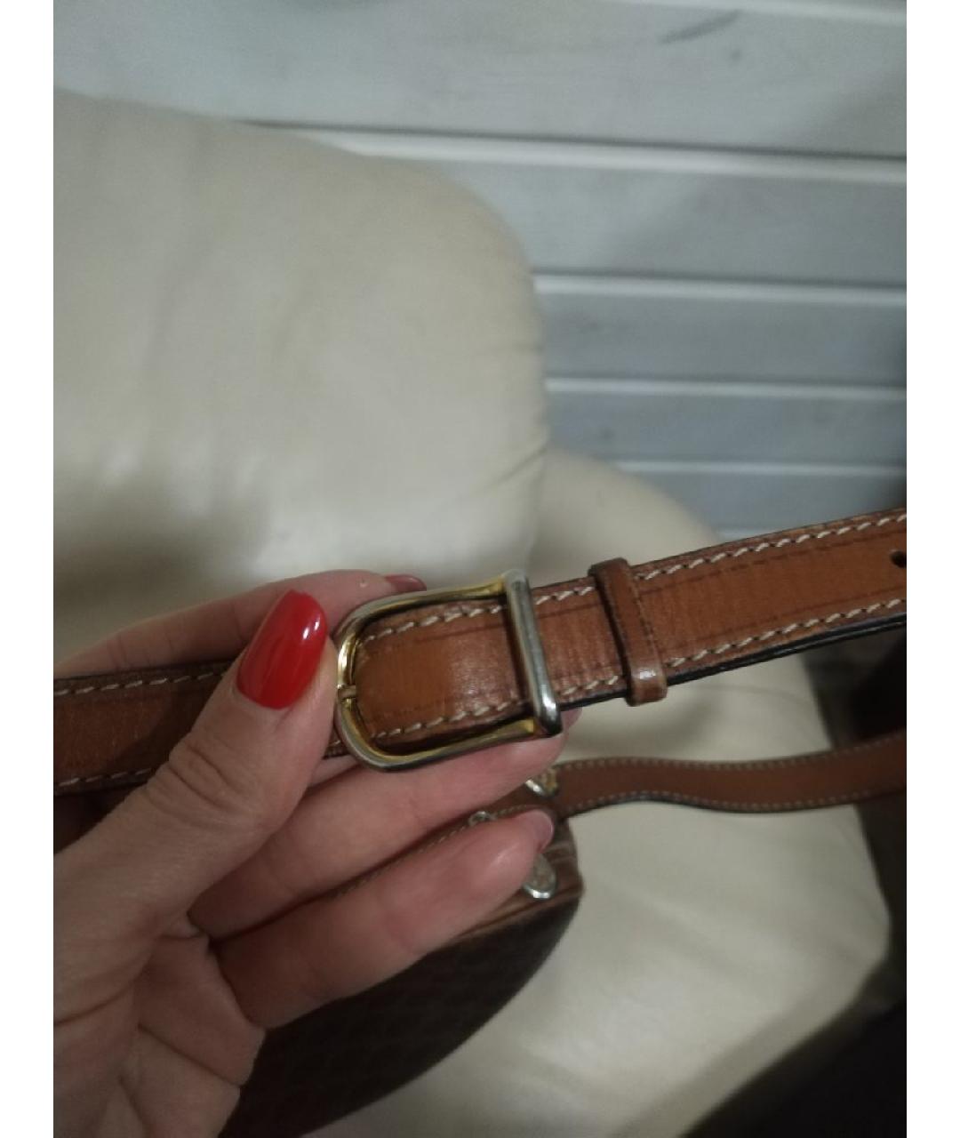 CELINE Коричневая сумка через плечо, фото 7