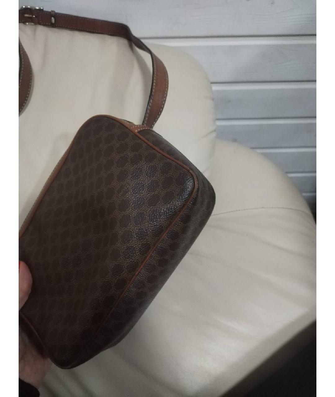 CELINE Коричневая сумка через плечо, фото 5