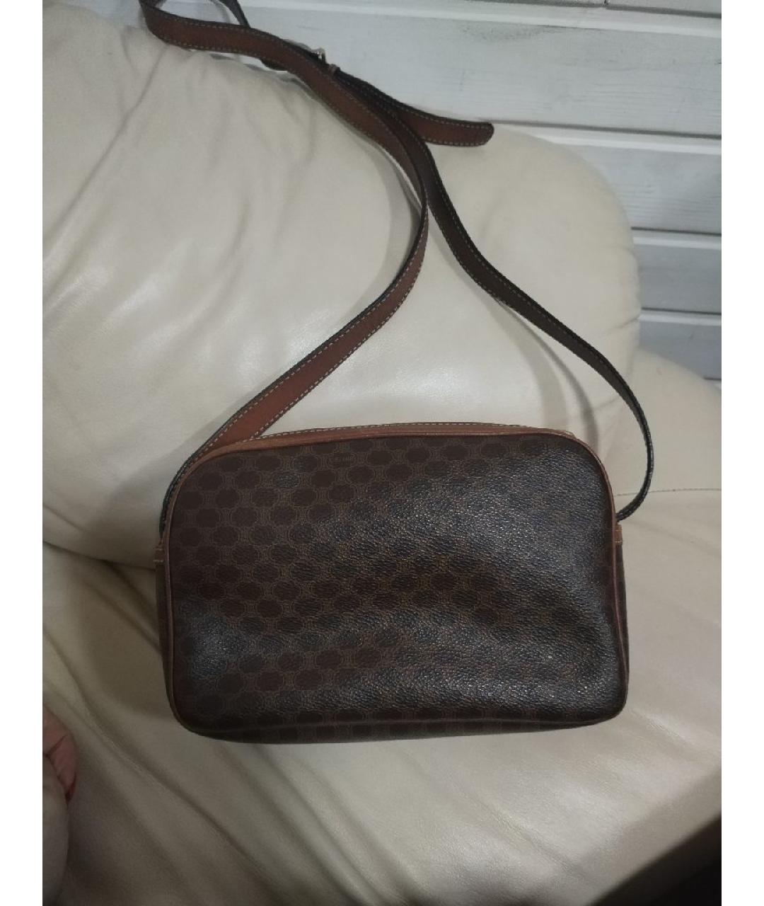 CELINE Коричневая сумка через плечо, фото 2