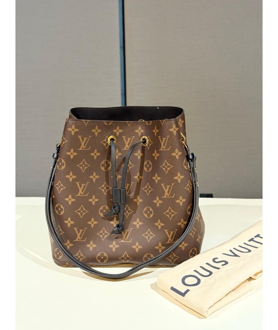 LOUIS VUITTON Коричневая сумка через плечо, фото 8