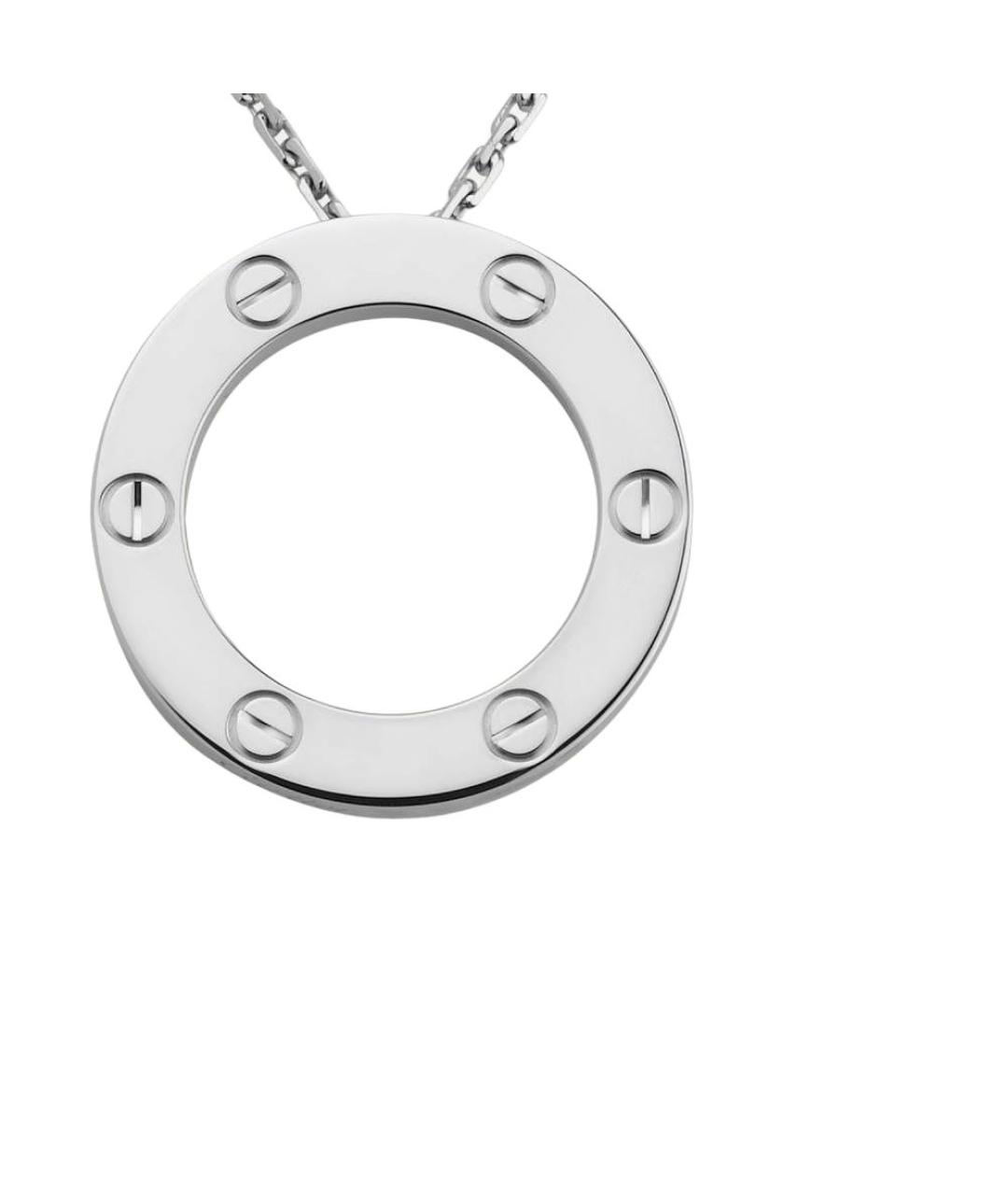 CARTIER Серебряное колье из белого золота, фото 4