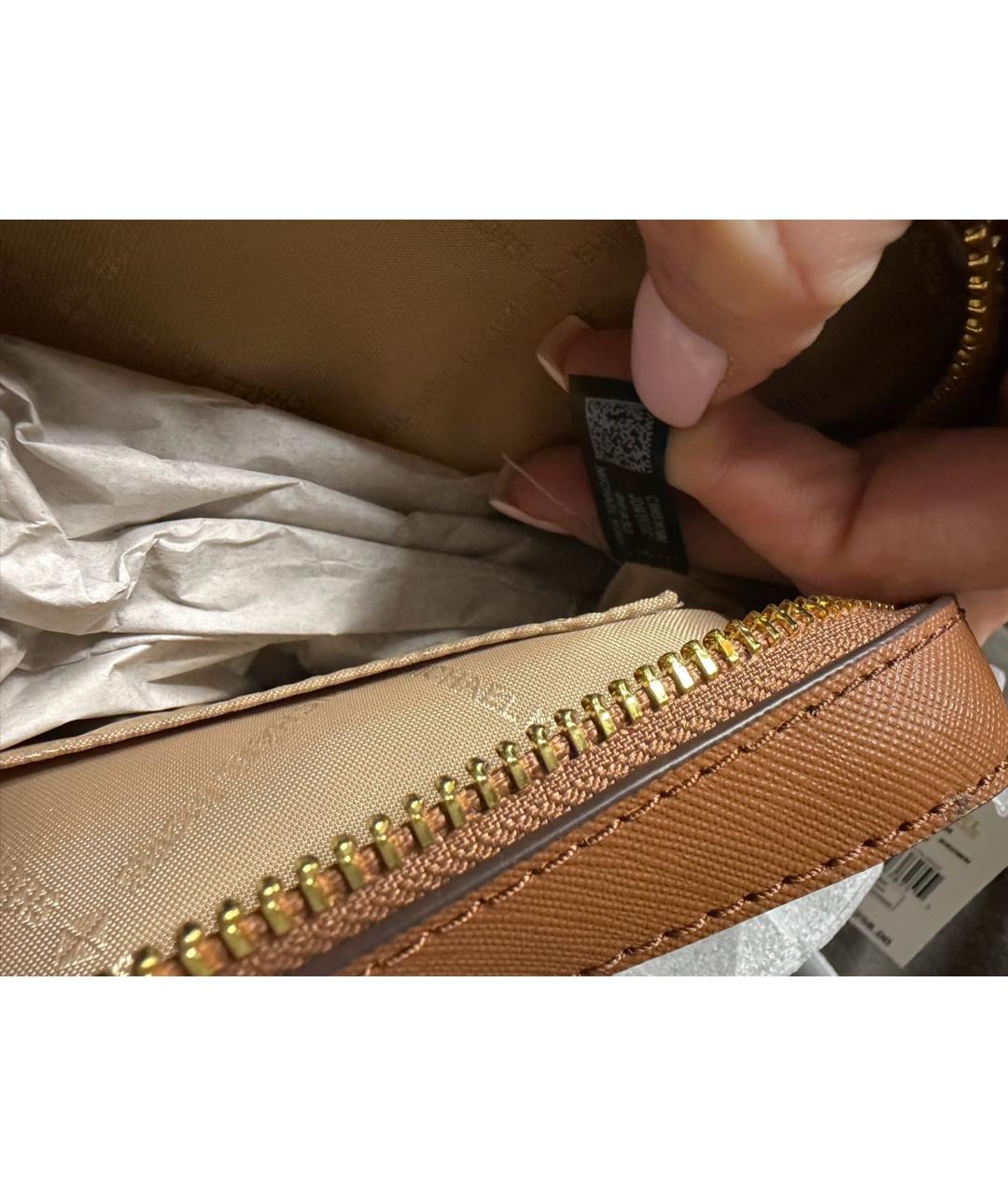 MICHAEL MICHAEL KORS Коричневая сумка через плечо, фото 4