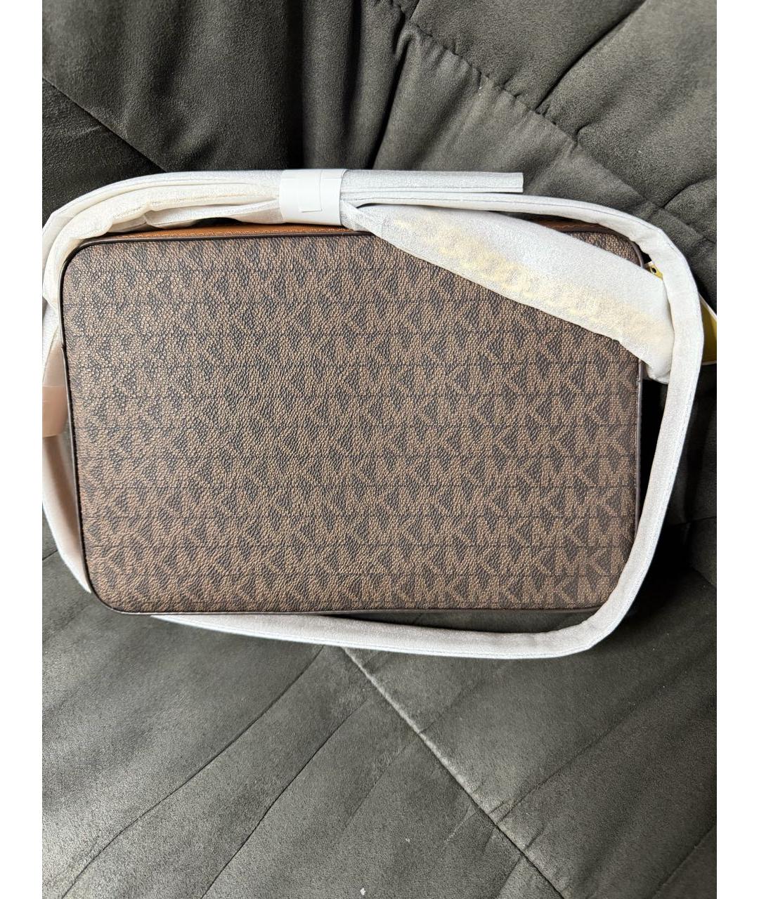 MICHAEL MICHAEL KORS Коричневая сумка через плечо, фото 3