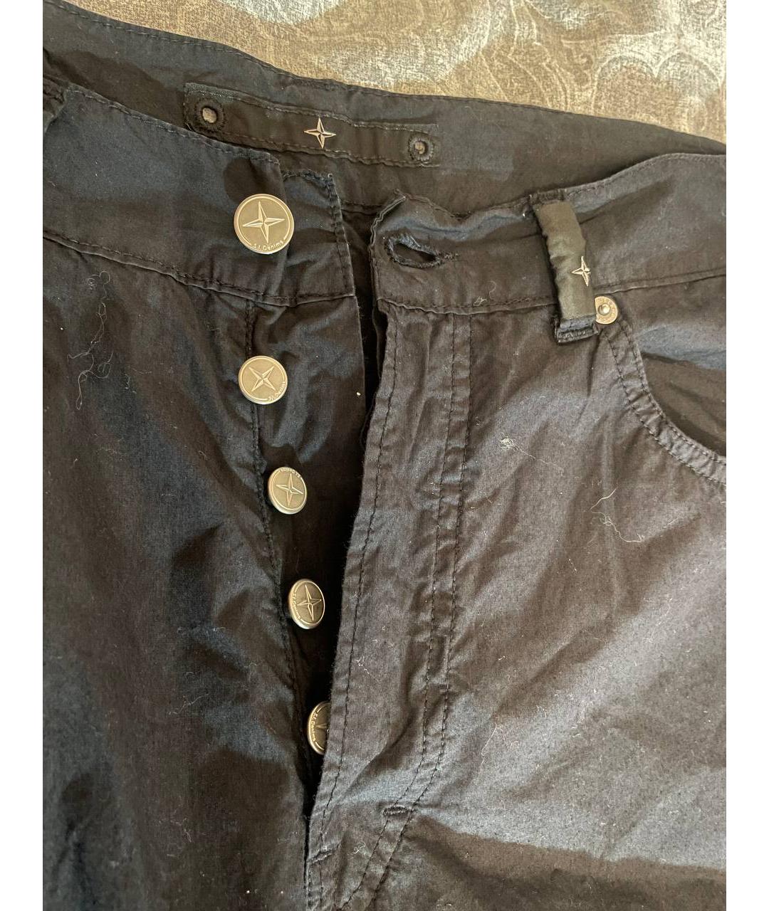 STONE ISLAND Темно-синие хлопковые повседневные брюки, фото 5