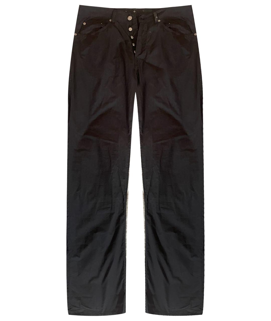 STONE ISLAND Темно-синие хлопковые повседневные брюки, фото 1