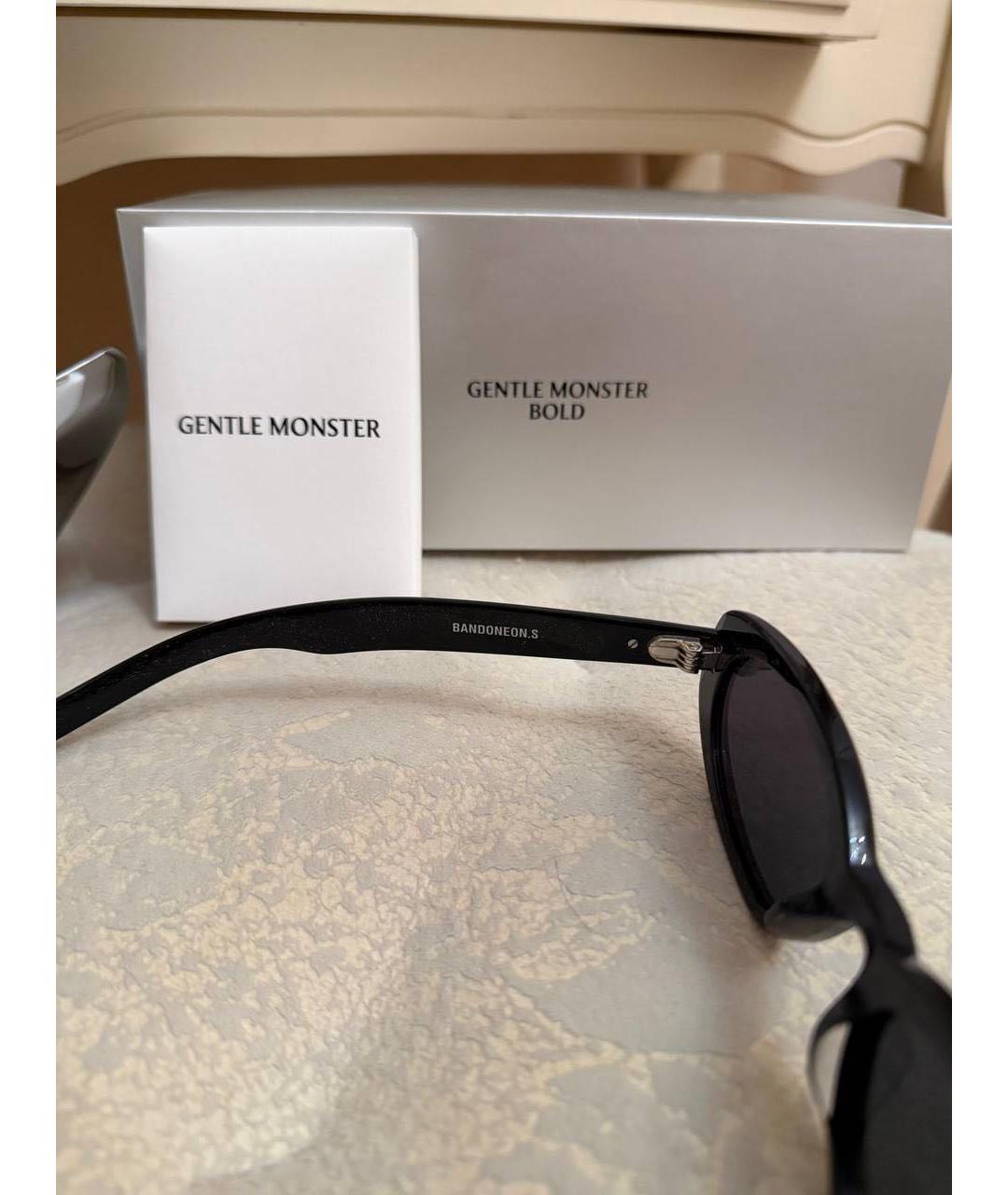GENTLE MONSTER Черные пластиковые солнцезащитные очки, фото 3
