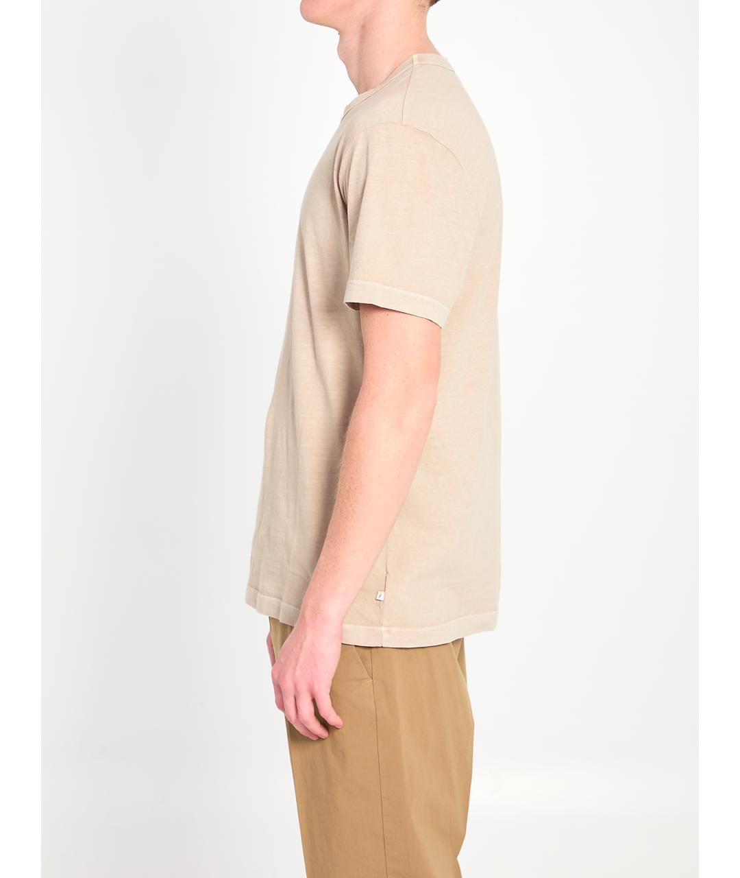 JAMES PERSE Бежевая хлопковая футболка, фото 2